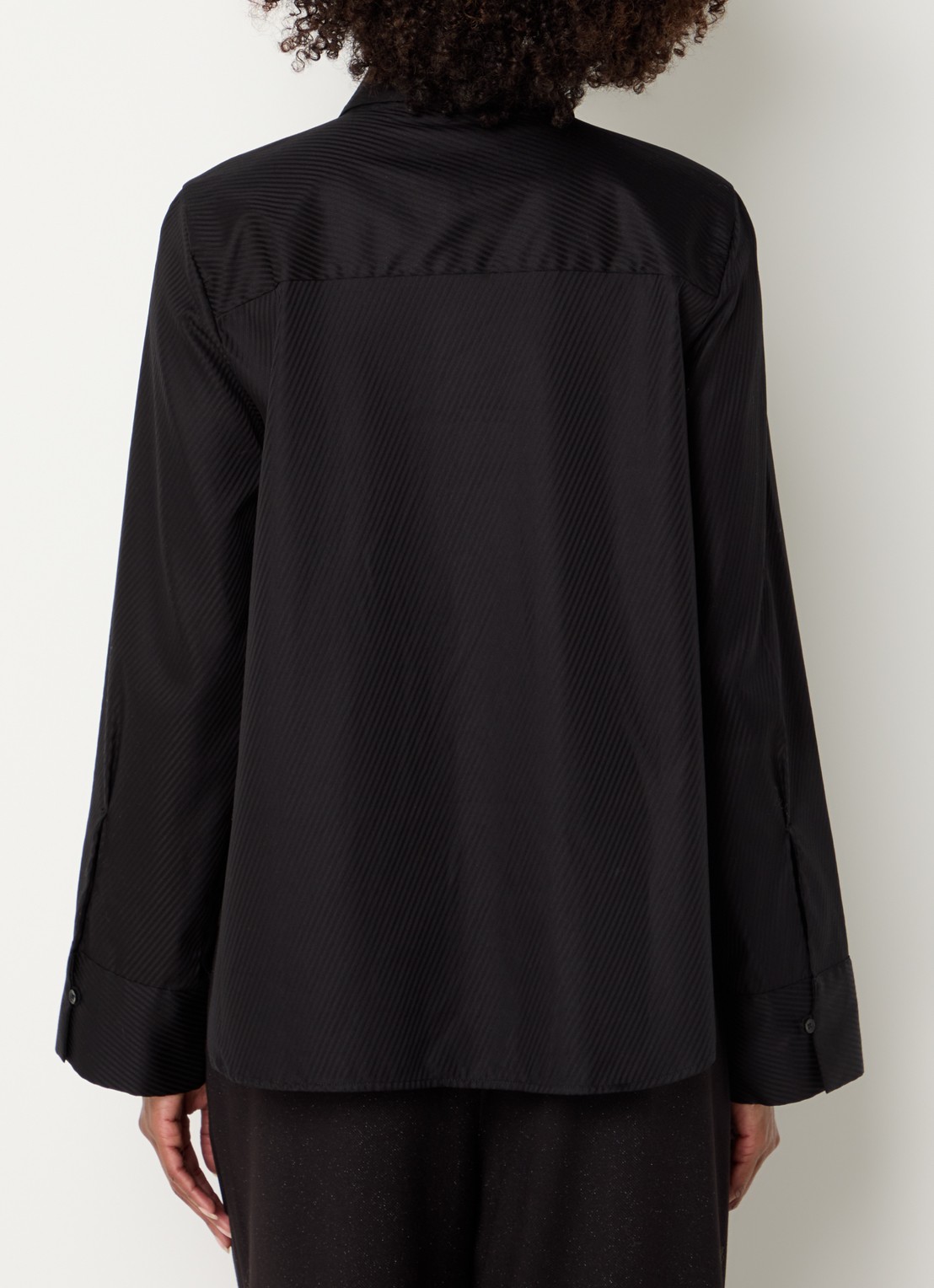 Mos Mosh MMAyen blouse met stropdas - achterkant 3 zwart