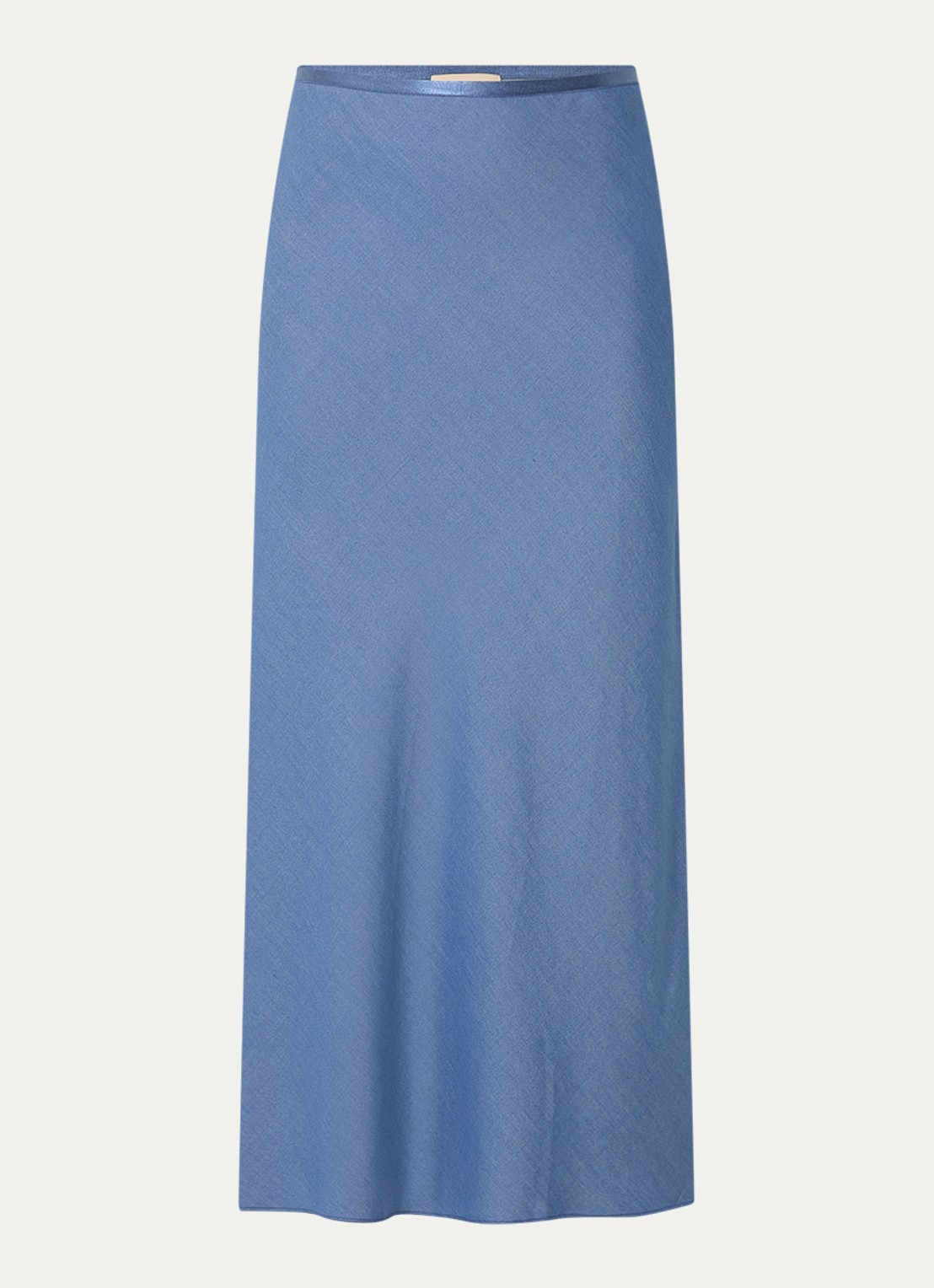 Mos Mosh MMBias maxi rok  - voorkant staalblauw