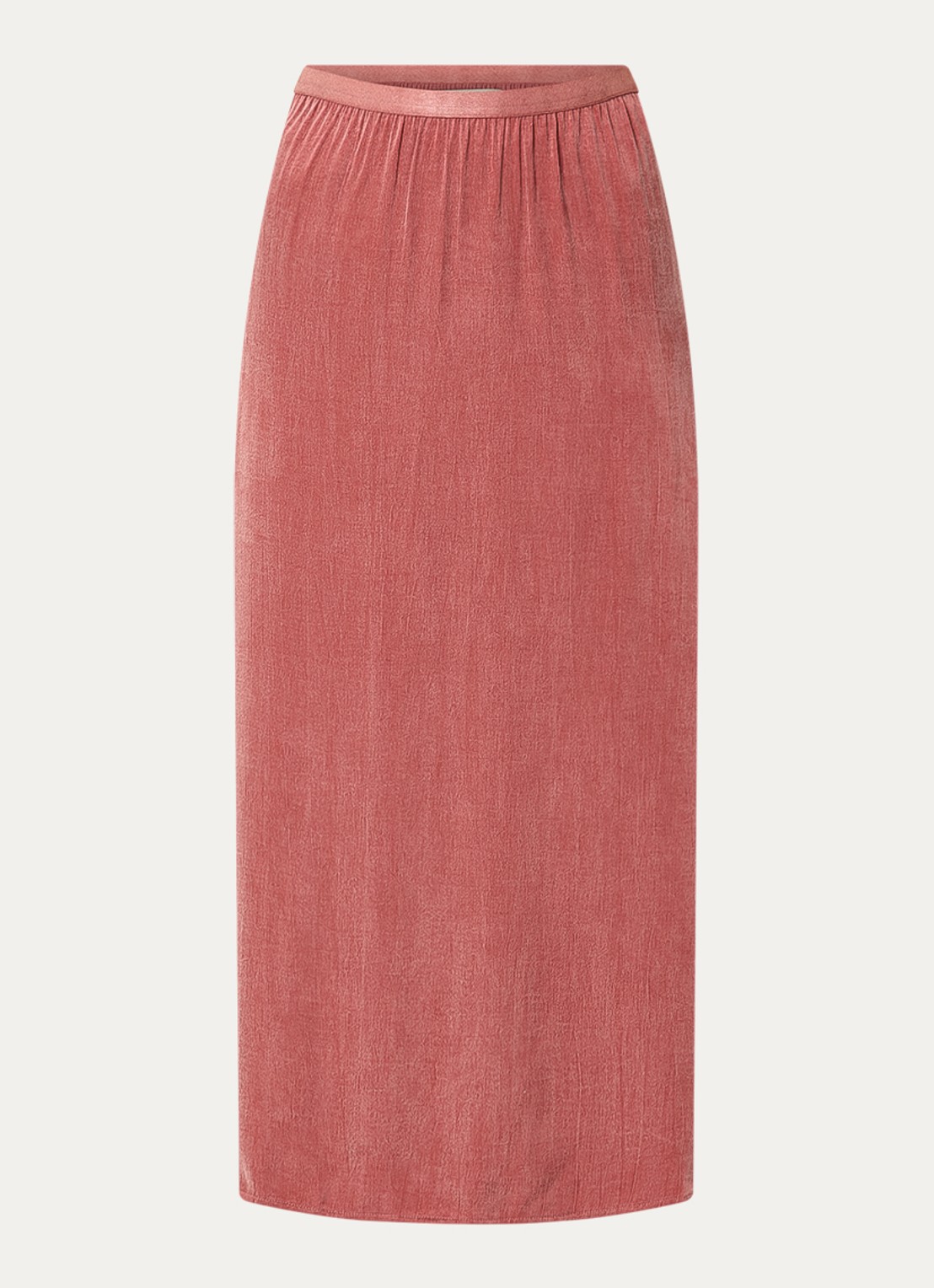 Mos Mosh MMBias Nadie midi rok met split - voorkant oudroze