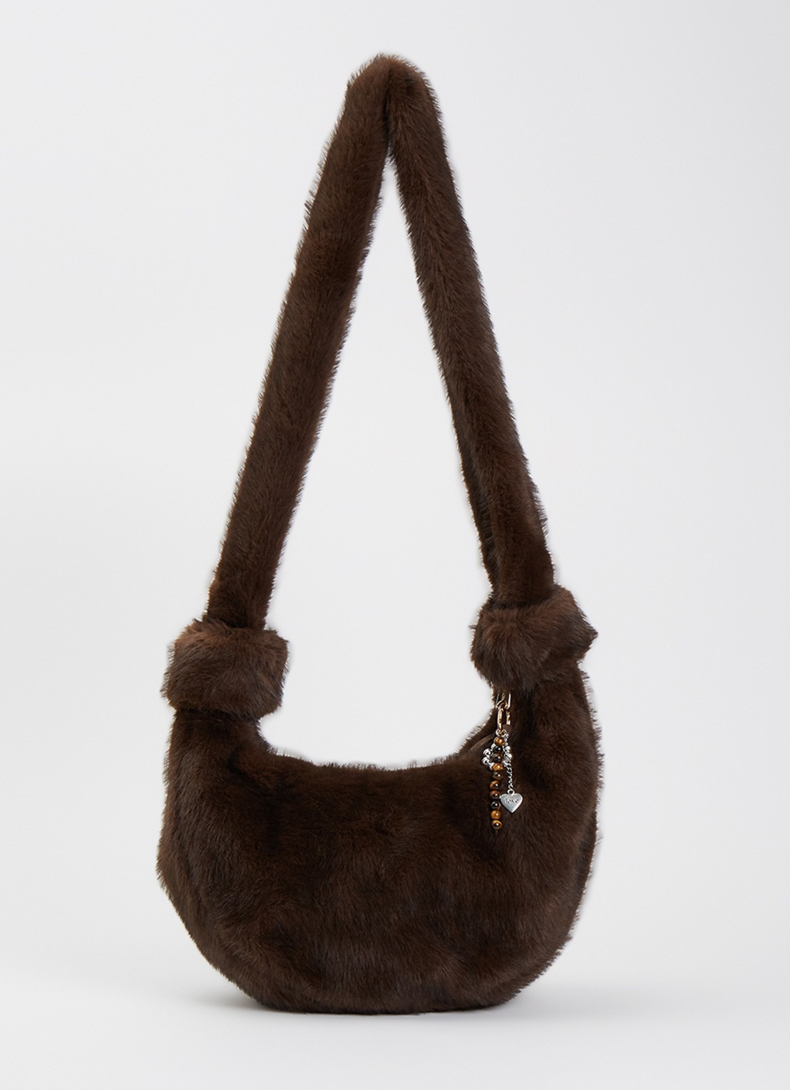 Mos Mosh MMCia crossbodytas van imitatiebont - voorkant 2 bruin