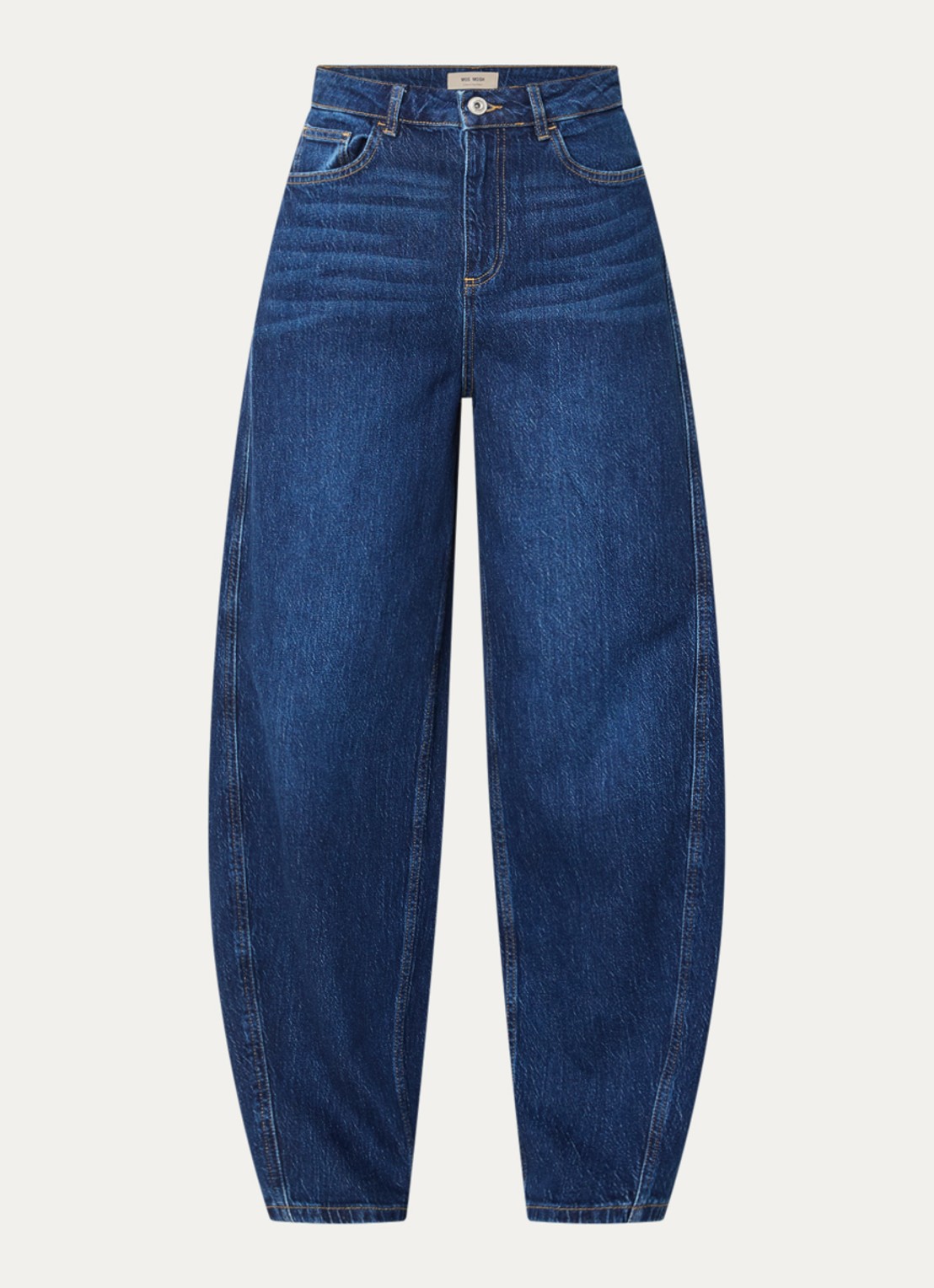 Mos Mosh MMCindy Draciel high waist balloon fit jeans met steekzakken - voorkant 4 indigo