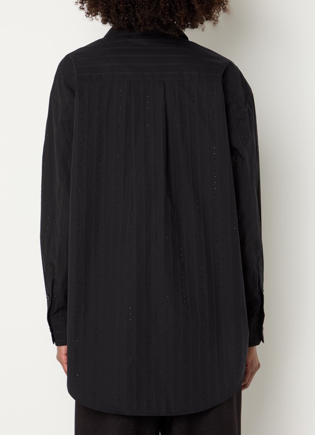 Mos Mosh MMDanika blouse met strass  - achterkant 3 zwart