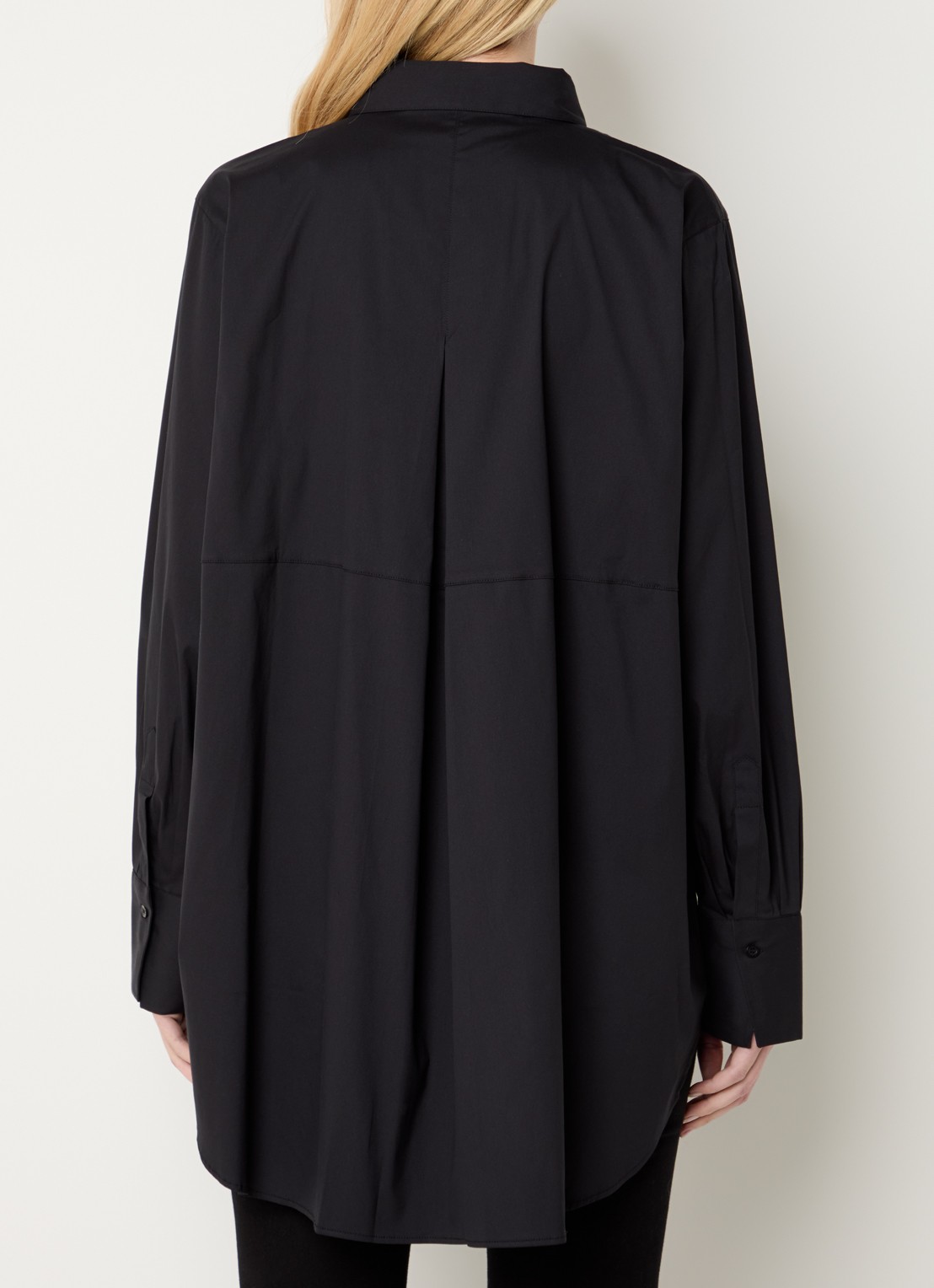 Mos Mosh MMEnola blouse met stretch - achterkant 4 zwart