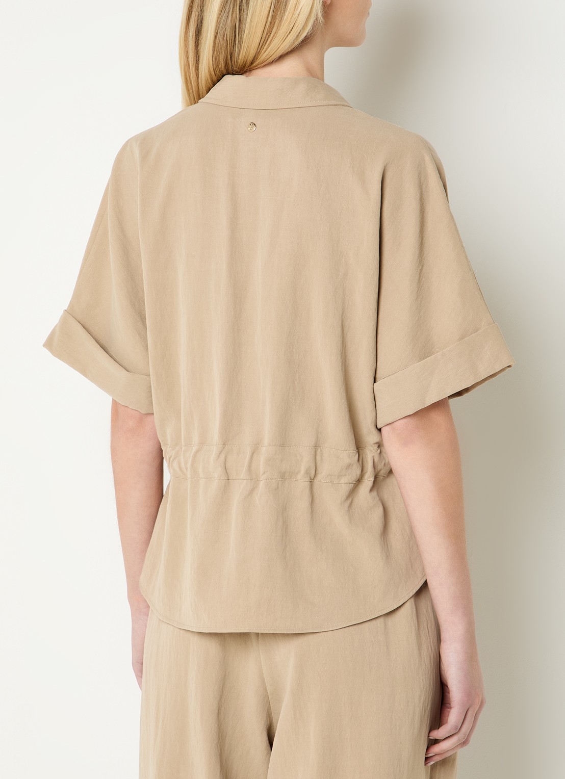 Mos Mosh MMIndie tuniek met strikceintuur - achterkant zand