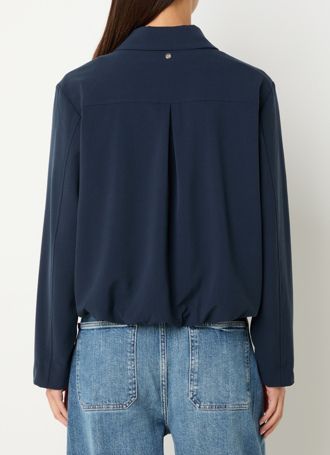 Mos Mosh MMKarmen Panama jack met kraag - achterkant donkerblauw