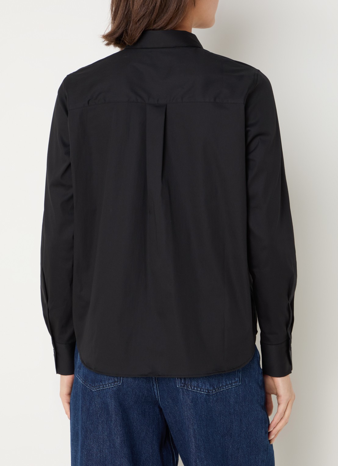 Mos Mosh MMMartina blouse met stretch - achterkant 4 zwart