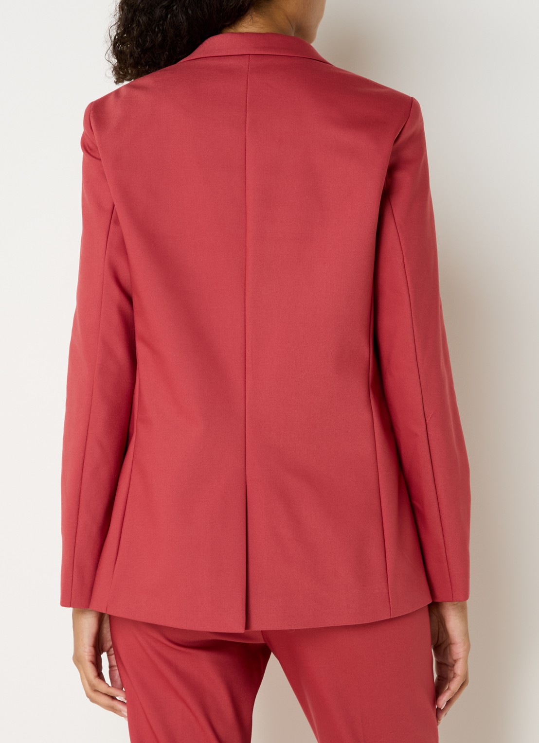 Mos Mosh MMMary Night blazer met klepzakken - achterkant 4 cranberryrood