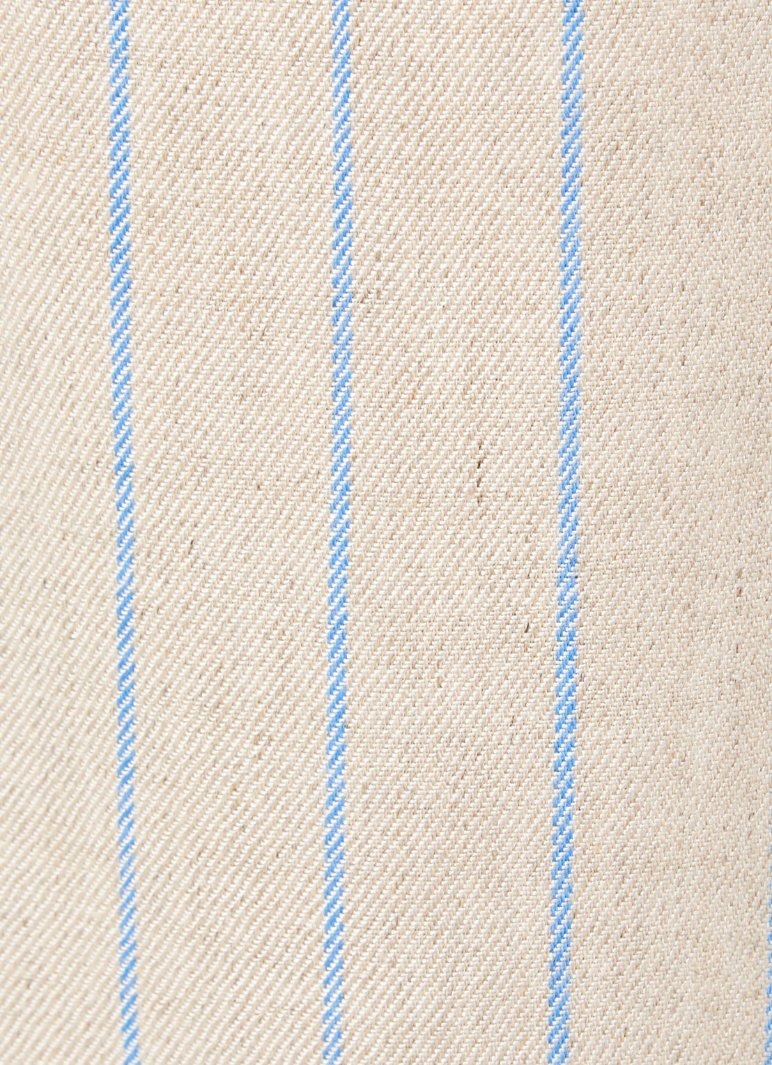 Mos Mosh MMMedina Miriam high waist wide fit pantalon in linnenblend met streepprint - detail 3 lichtblauw
