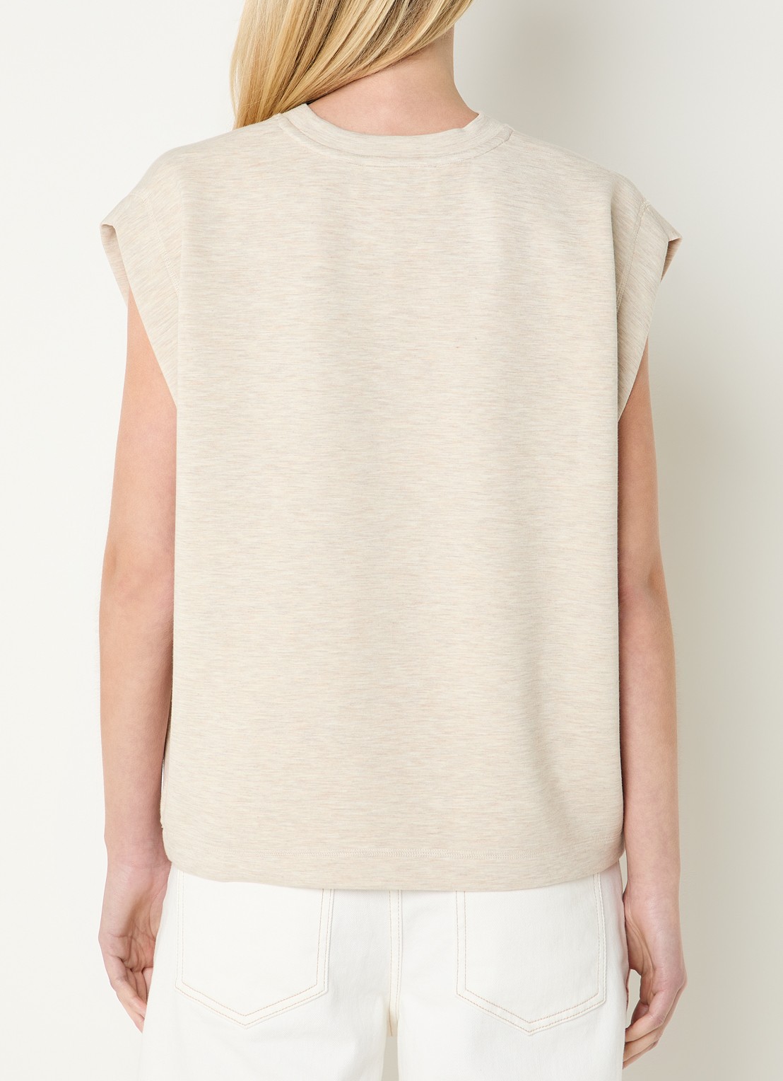 Mos Mosh MMNamara top met logo - achterkant 3 beige