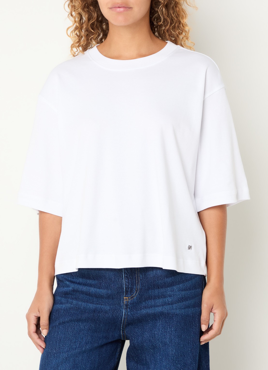 Mos Mosh MMNatalie T-shirt met stretch - detail 2 wit