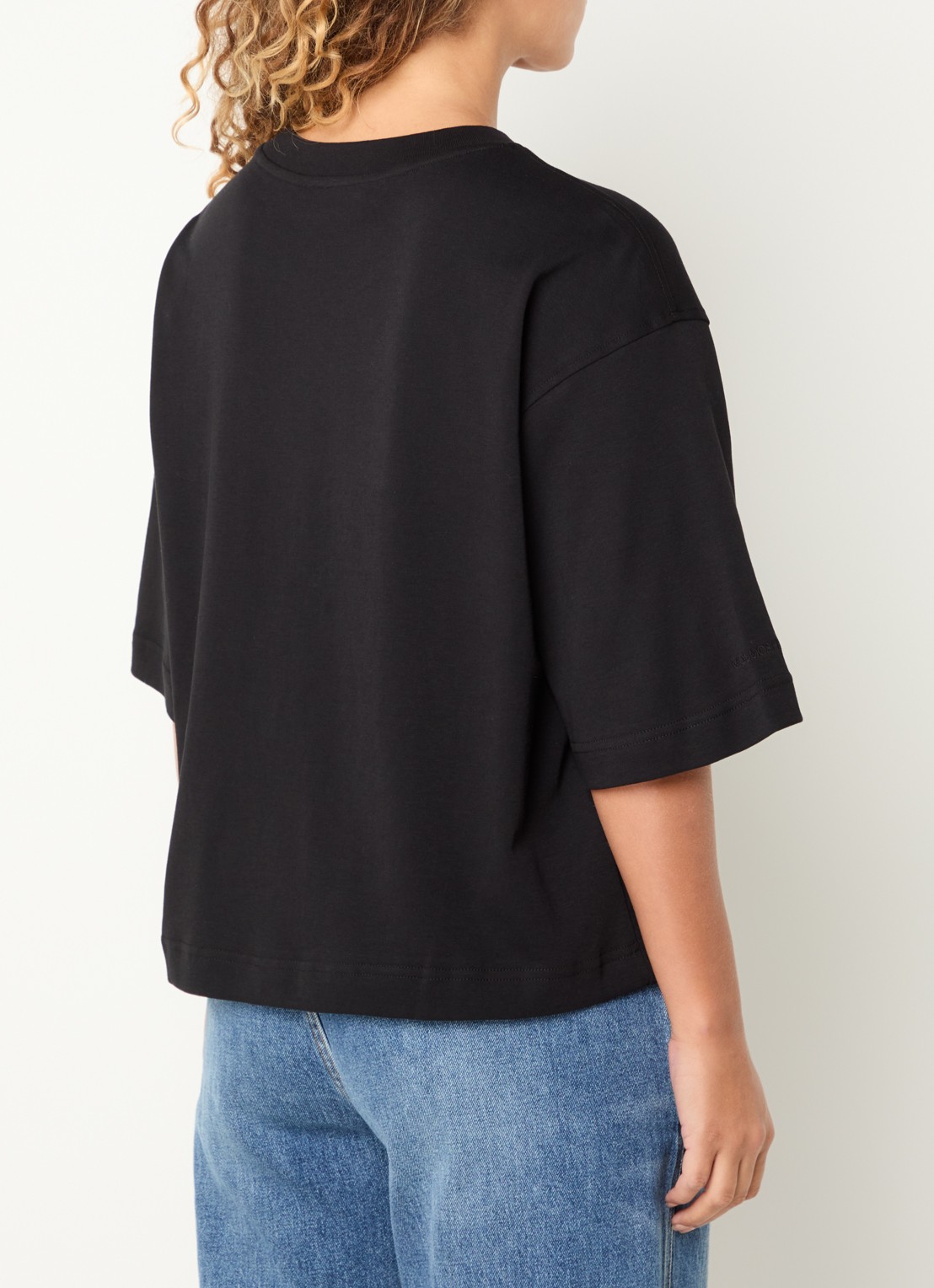 Mos Mosh MMNatalie T-shirt met stretch - achterkant 4 zwart
