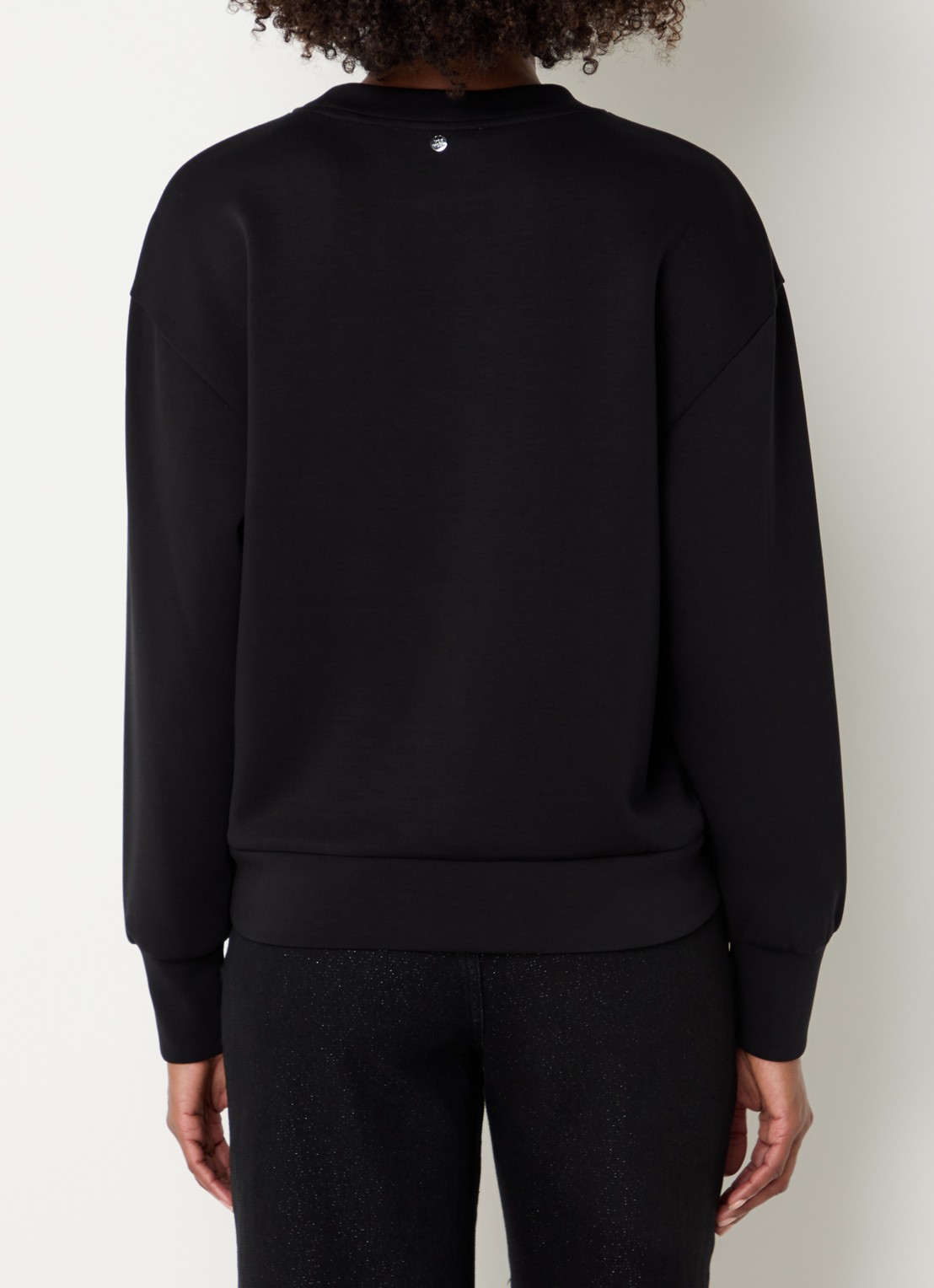 Mos Mosh MMNeve sweater met pailletten - achterkant 2 zwart