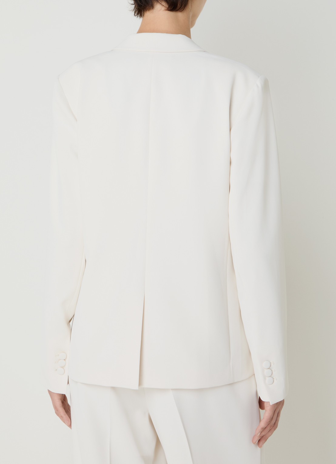 Mos Mosh MMPhoebe Miley blazer met klepzakken en schoudervulling - achterkant wit