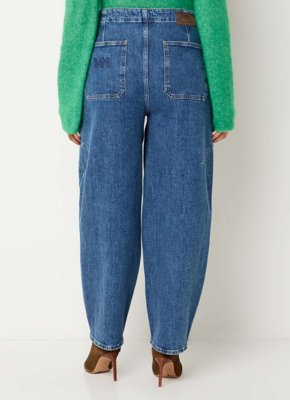 Mos Mosh MMRosy Galleon boyfriend jeans met medium wassing - achterkant 6 indigo