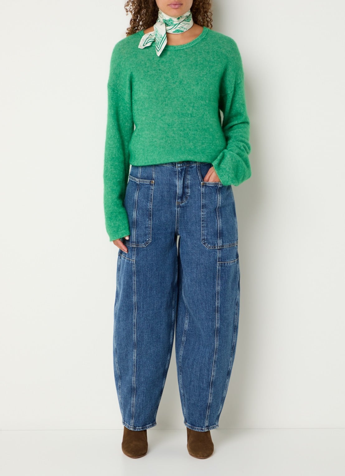 Mos Mosh MMRosy Galleon boyfriend jeans met medium wassing - voorkant 4 indigo