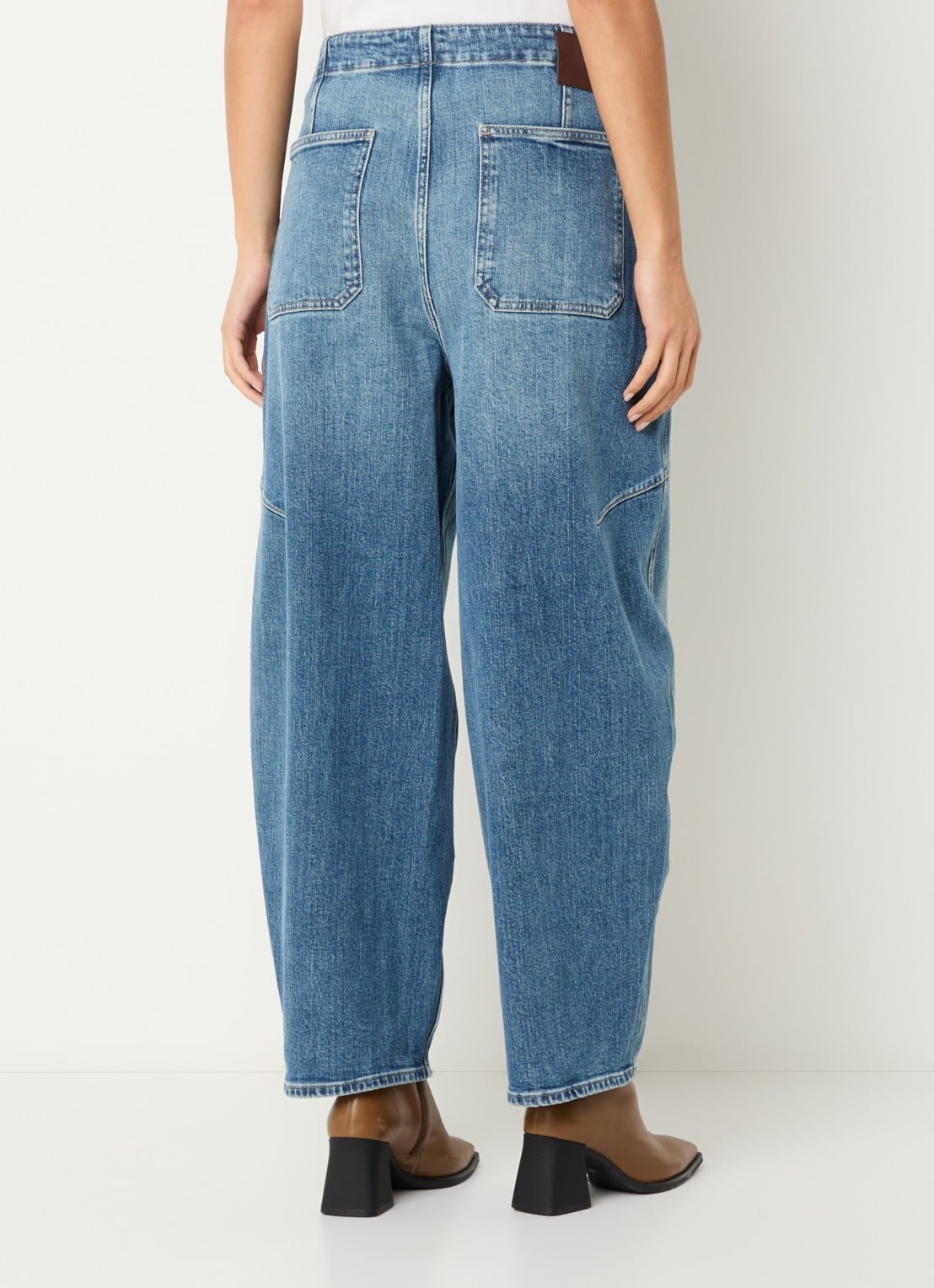 Mos Mosh MMRosy Galleon boyfriend jeans met medium wassing - achterkant 7 indigo