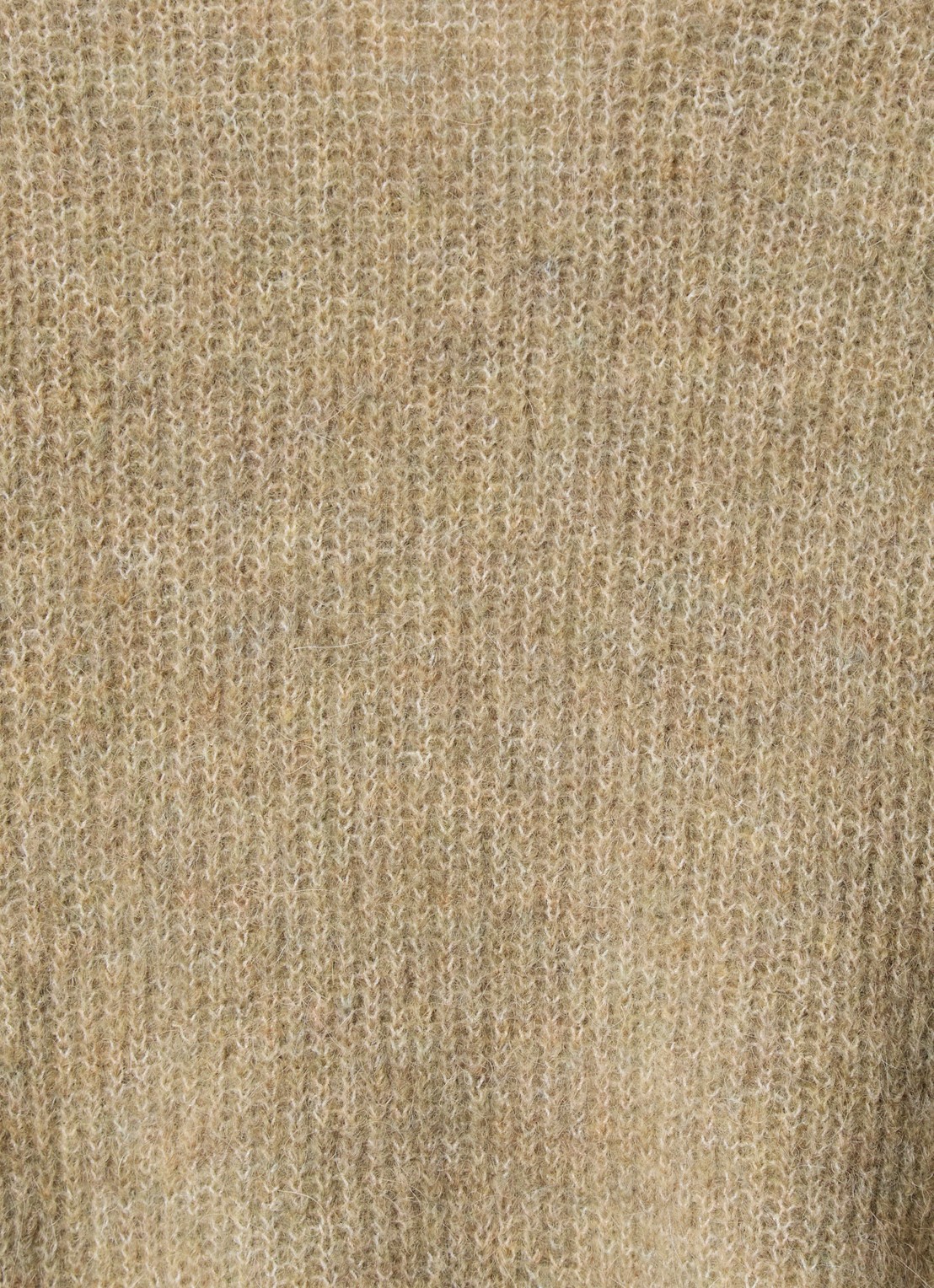 Mos Mosh MMThora fijngebreide pullover in alpaca wolblend met V-hals - detail 2 mermaid / khaki