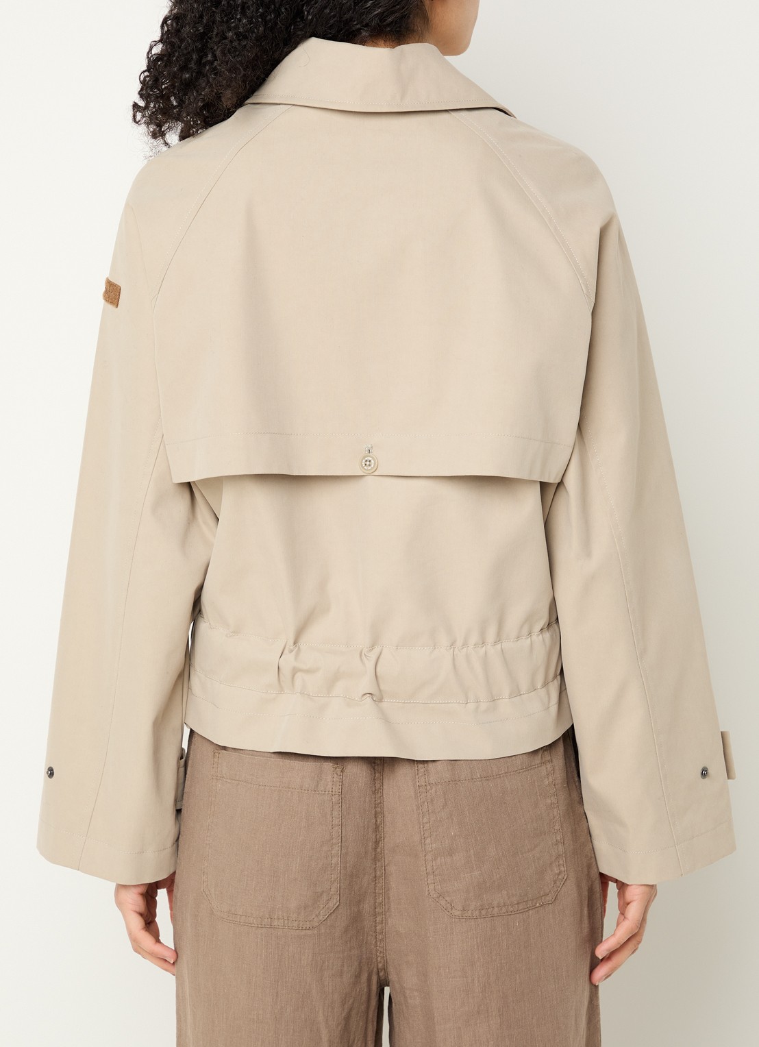 Moscow Danae trenchcoat met ceintuur - achterkant 4 beige