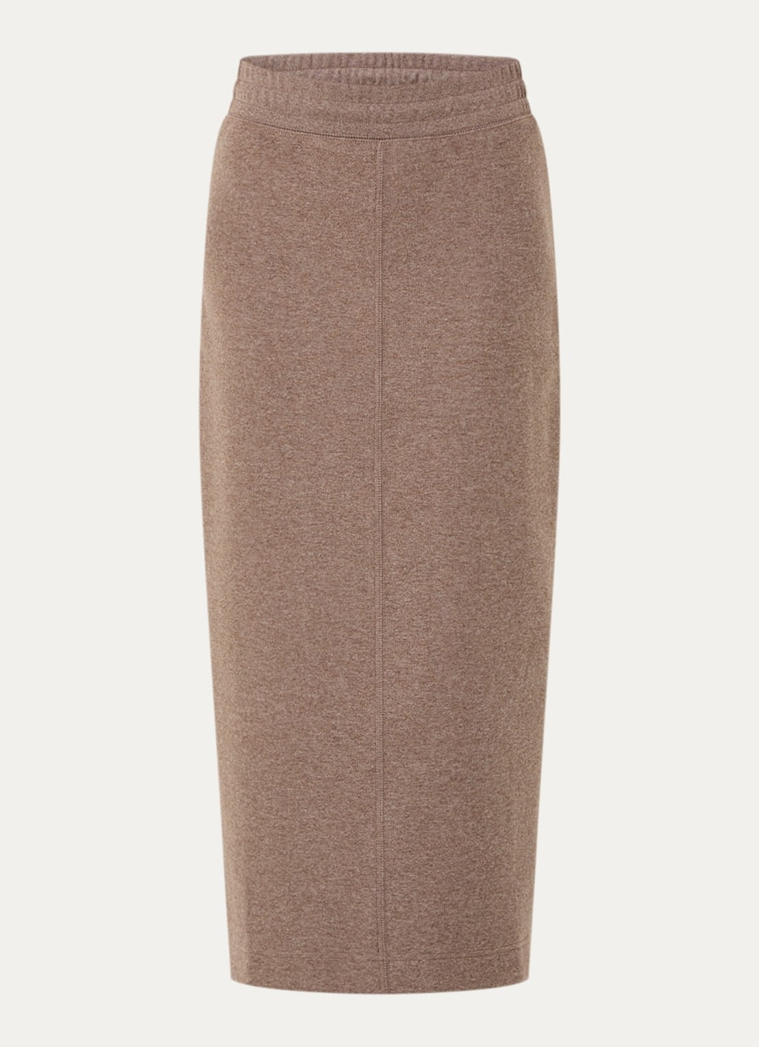 Moscow Faith maxi rok met stretch - voorkant 2 donkerbeige