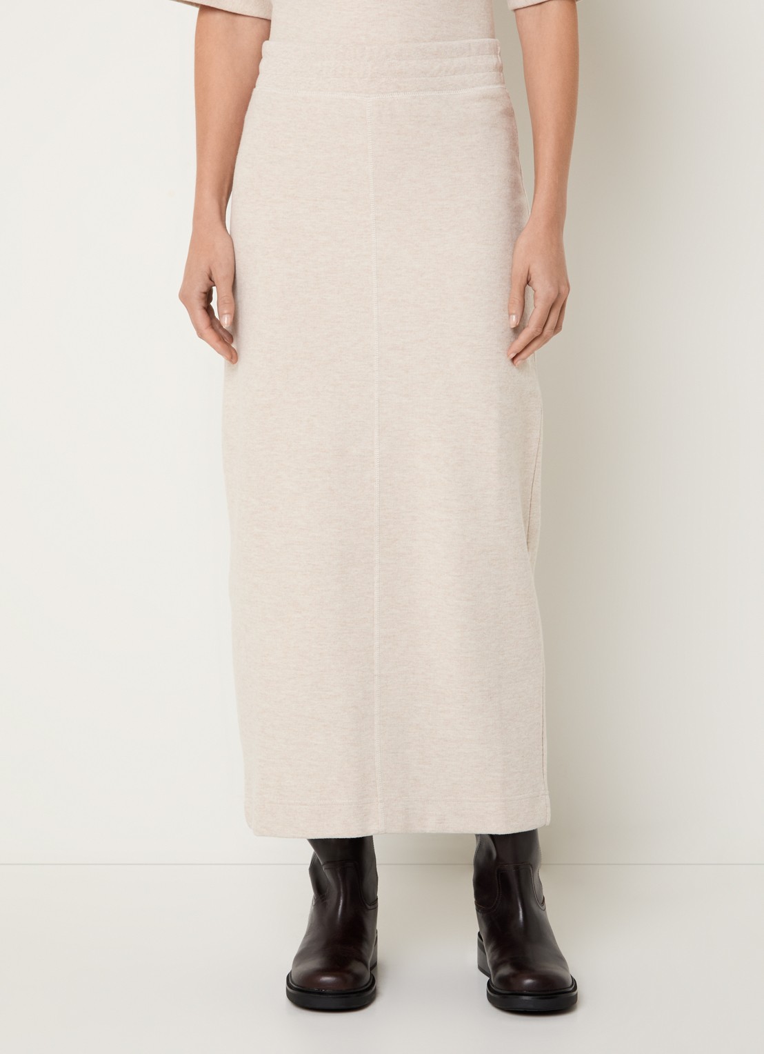 Moscow Faith maxi rok met stretch - detail creme