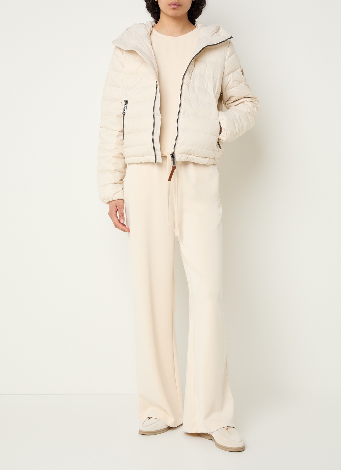 Moscow Glenda jack met ritszakken - voorkant 2 beige