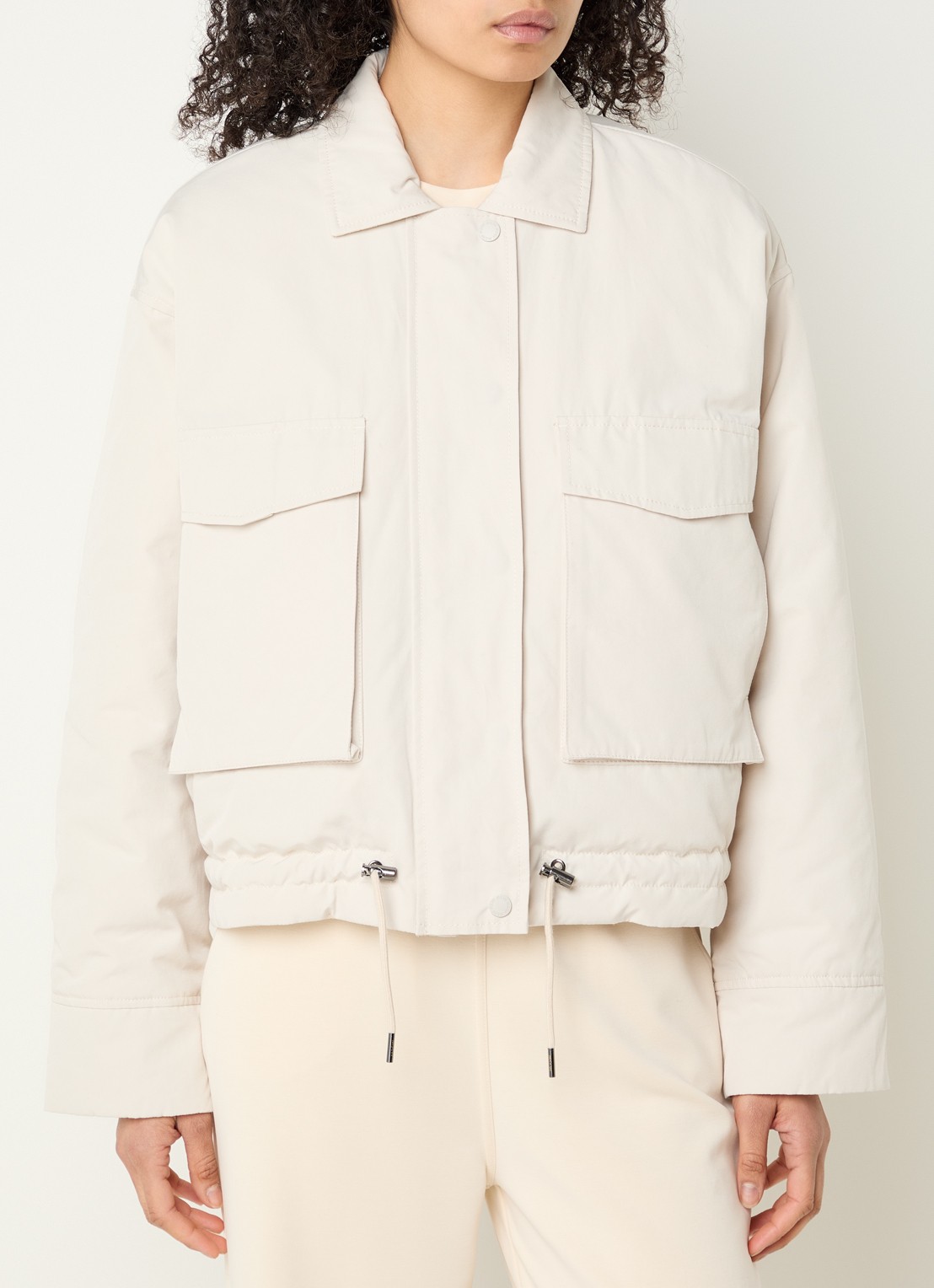 Moscow Hameli reversible gewatteerd jack - detail beige