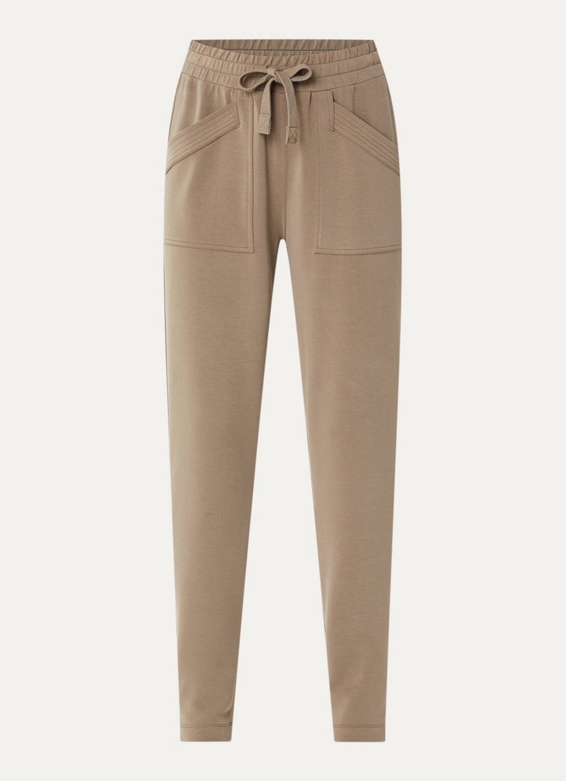 Moscow Jukin tapered fit pantalon met steekzakken - voorkant lichtbruin