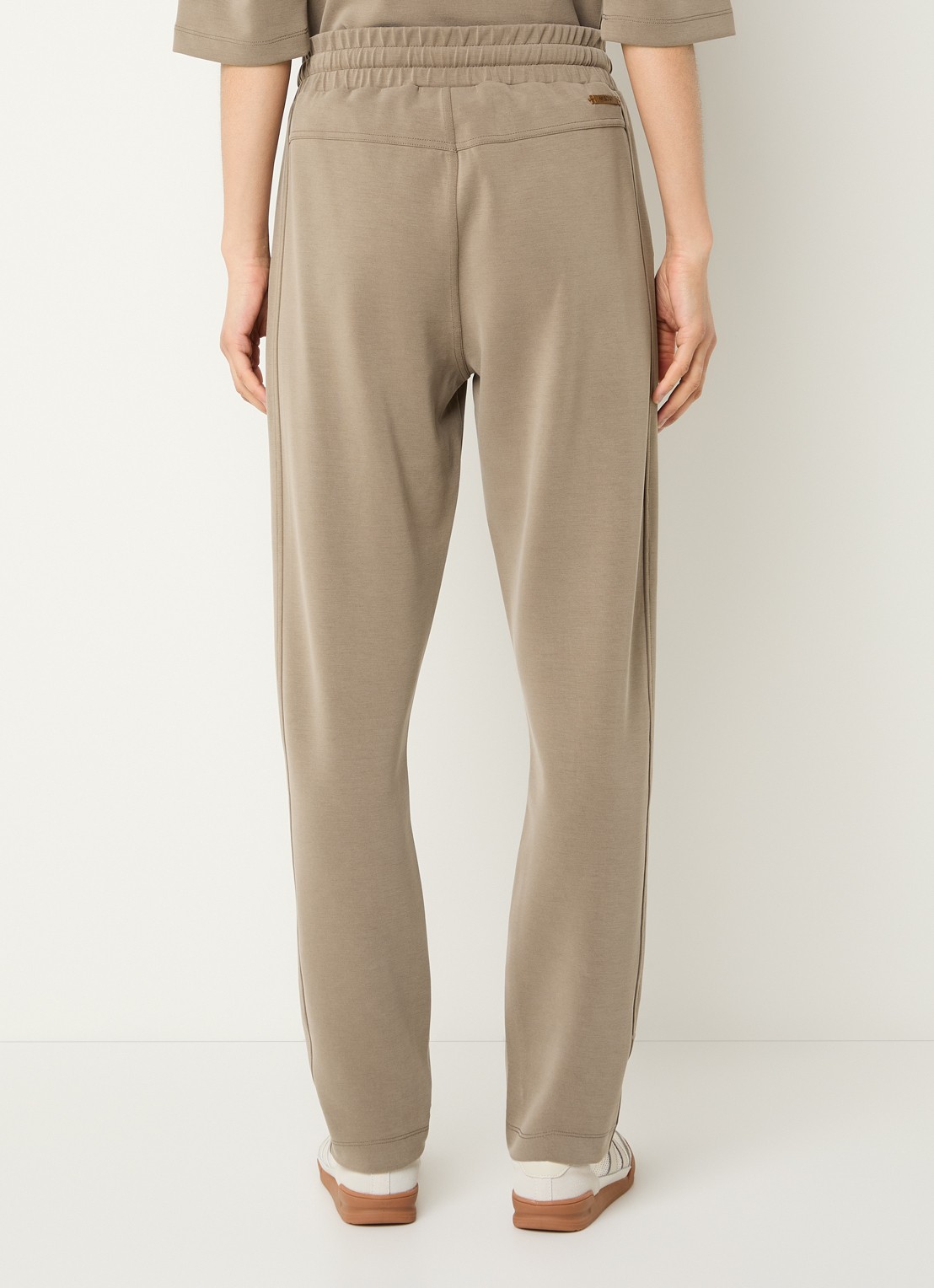 Moscow Jukin tapered fit pantalon met steekzakken - achterkant 7 lichtbruin