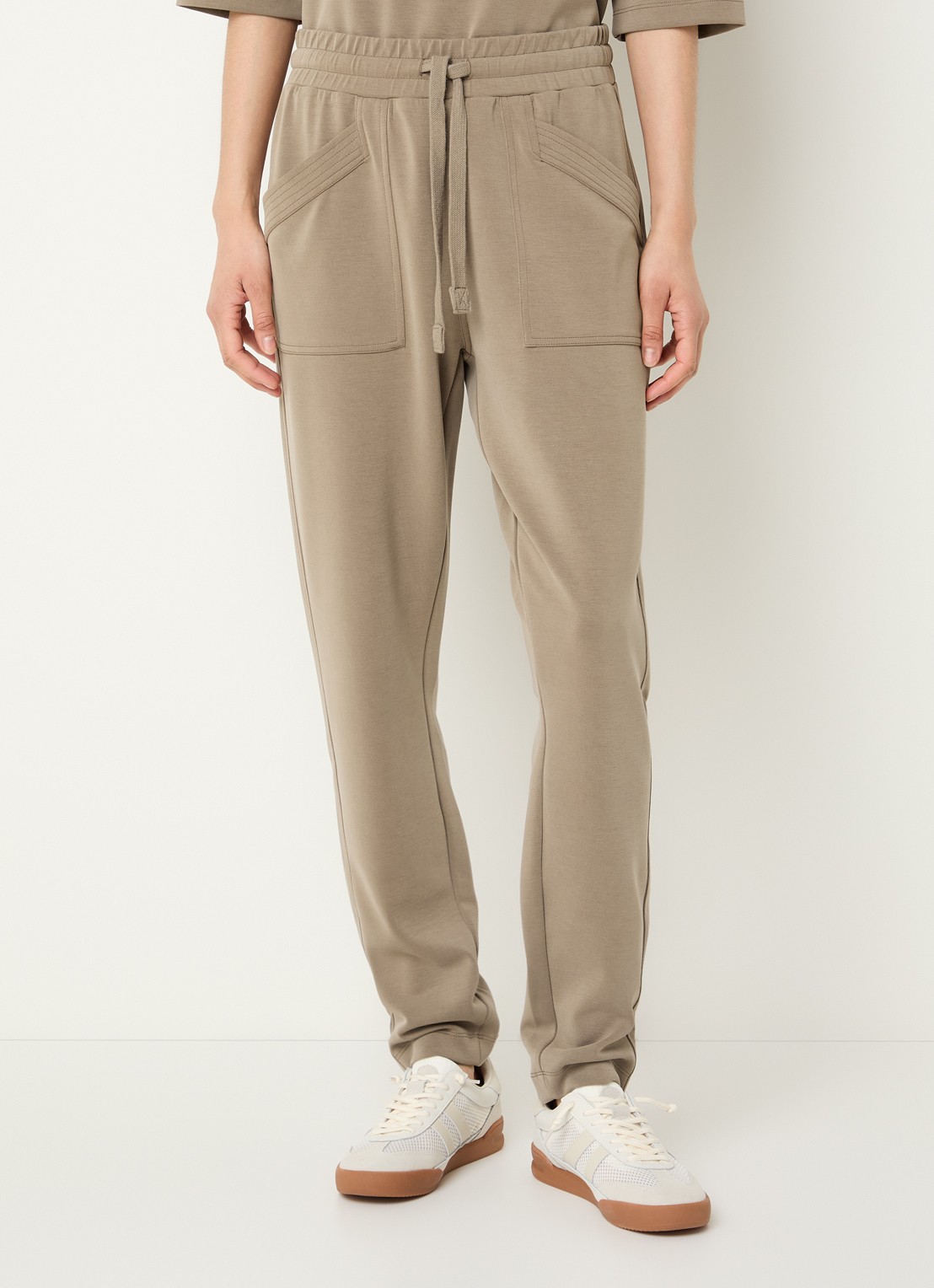 Moscow Jukin tapered fit pantalon met steekzakken - detail 5 lichtbruin