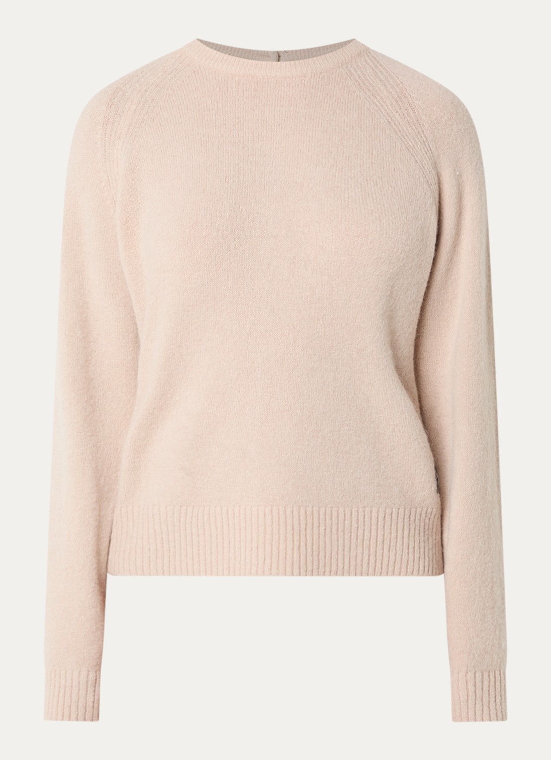 Moscow Loisa fijngebreid vest in alpaca wolblend - voorkant 2 creme