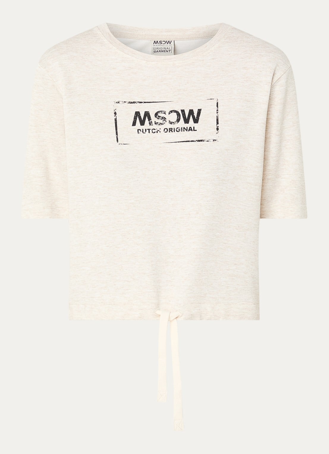 Moscow Moscow T-shirt met logo - voorkant 3 beige