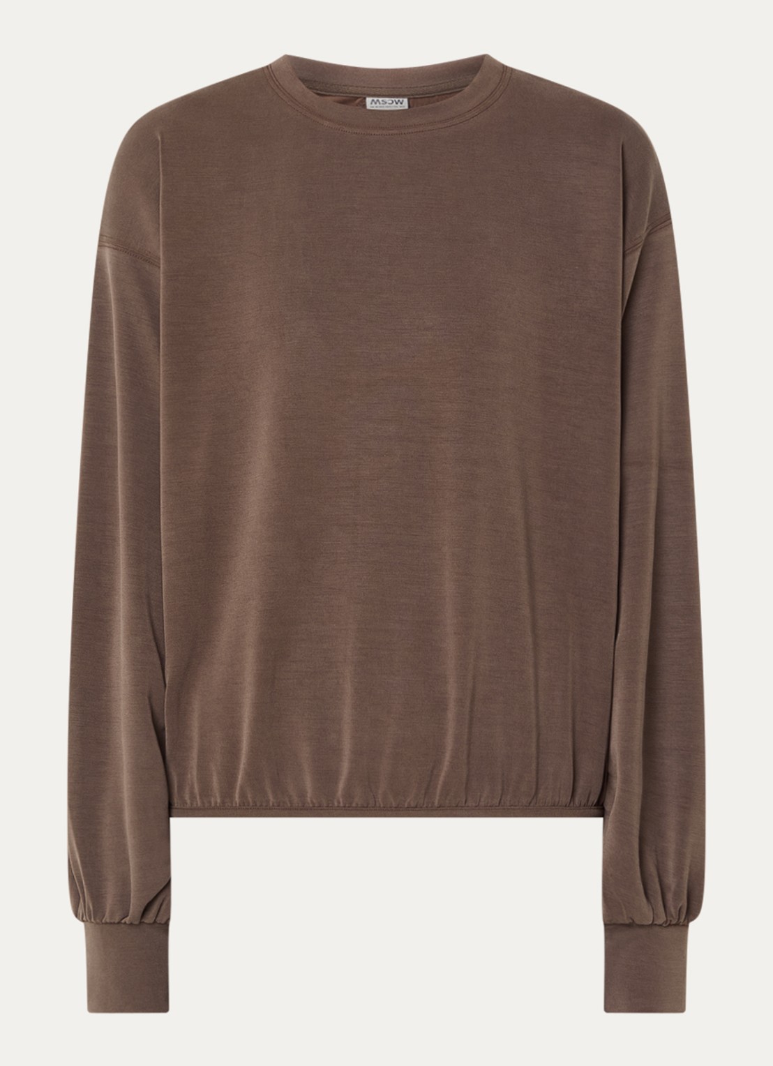 Moscow Sweater met ronde hals - voorkant 3 donkerbruin
