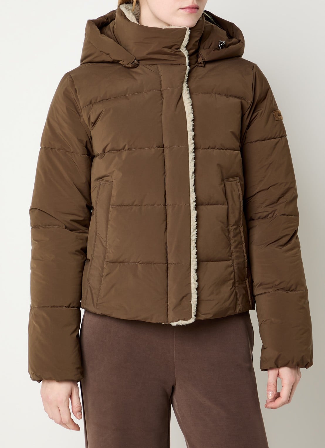 Moscow Valley gewatteerde parka met steekzakken - detail 4 bruin