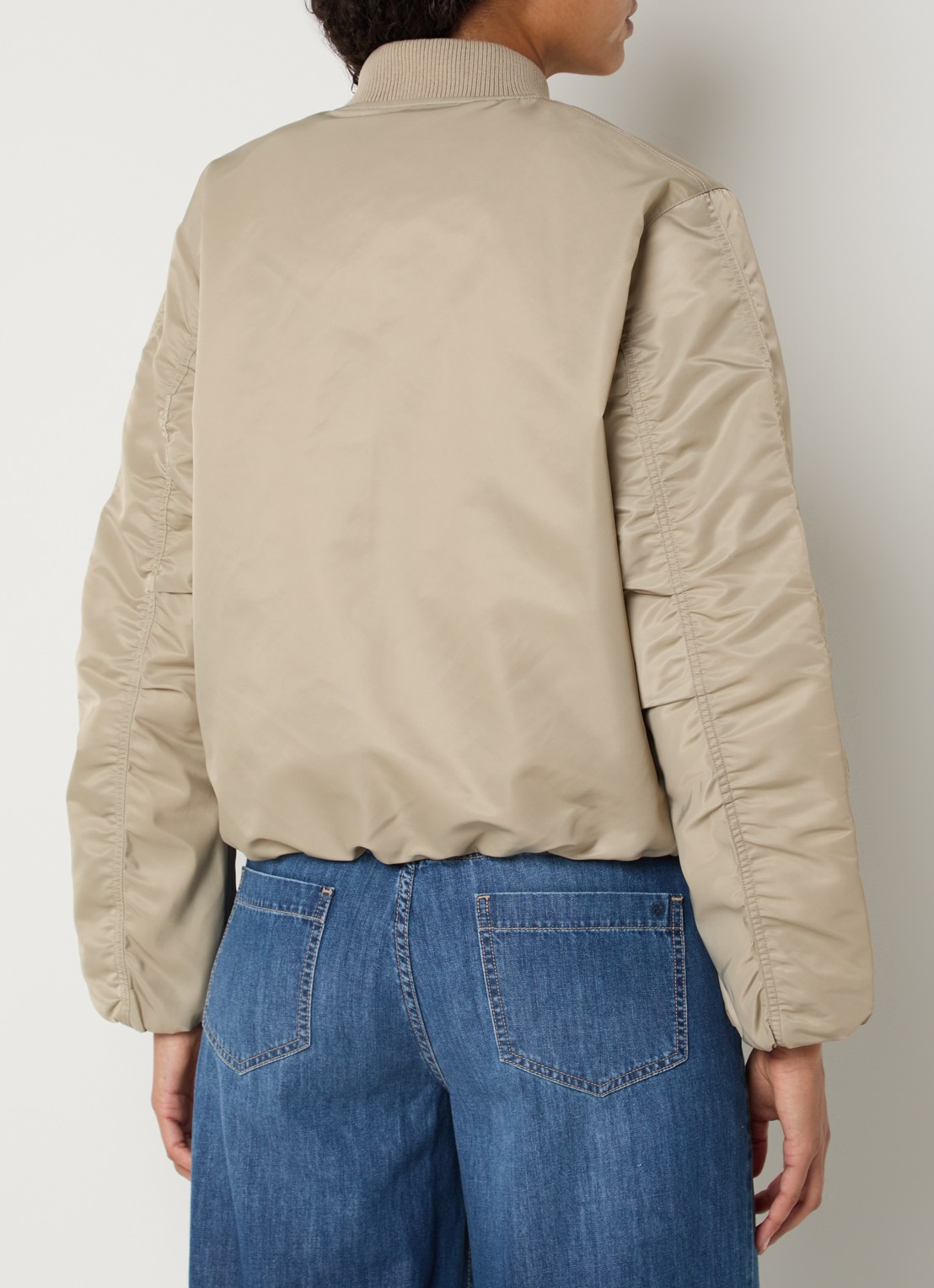 Moscow Willow bomberjack met steekzakken - achterkant 4 khaki