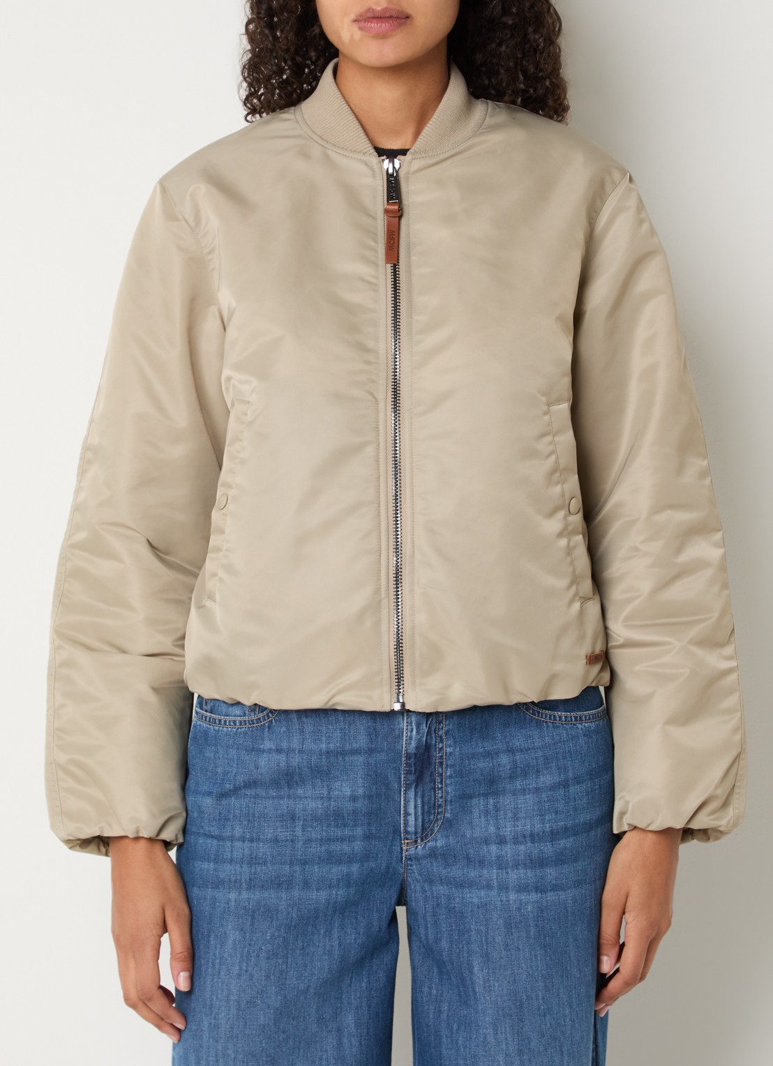 Moscow Willow bomberjack met steekzakken - detail 3 khaki