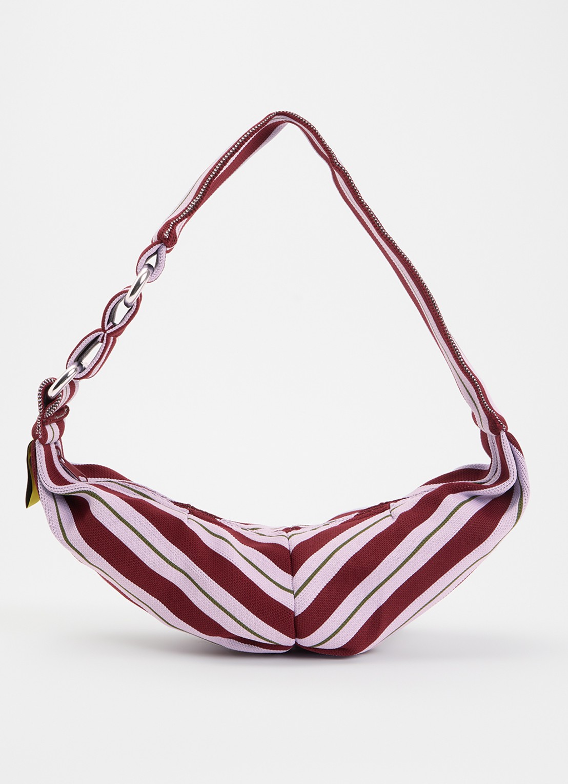 MOSJ Atelier Little B crossbodytas met streepprint - voorkant 4 lila