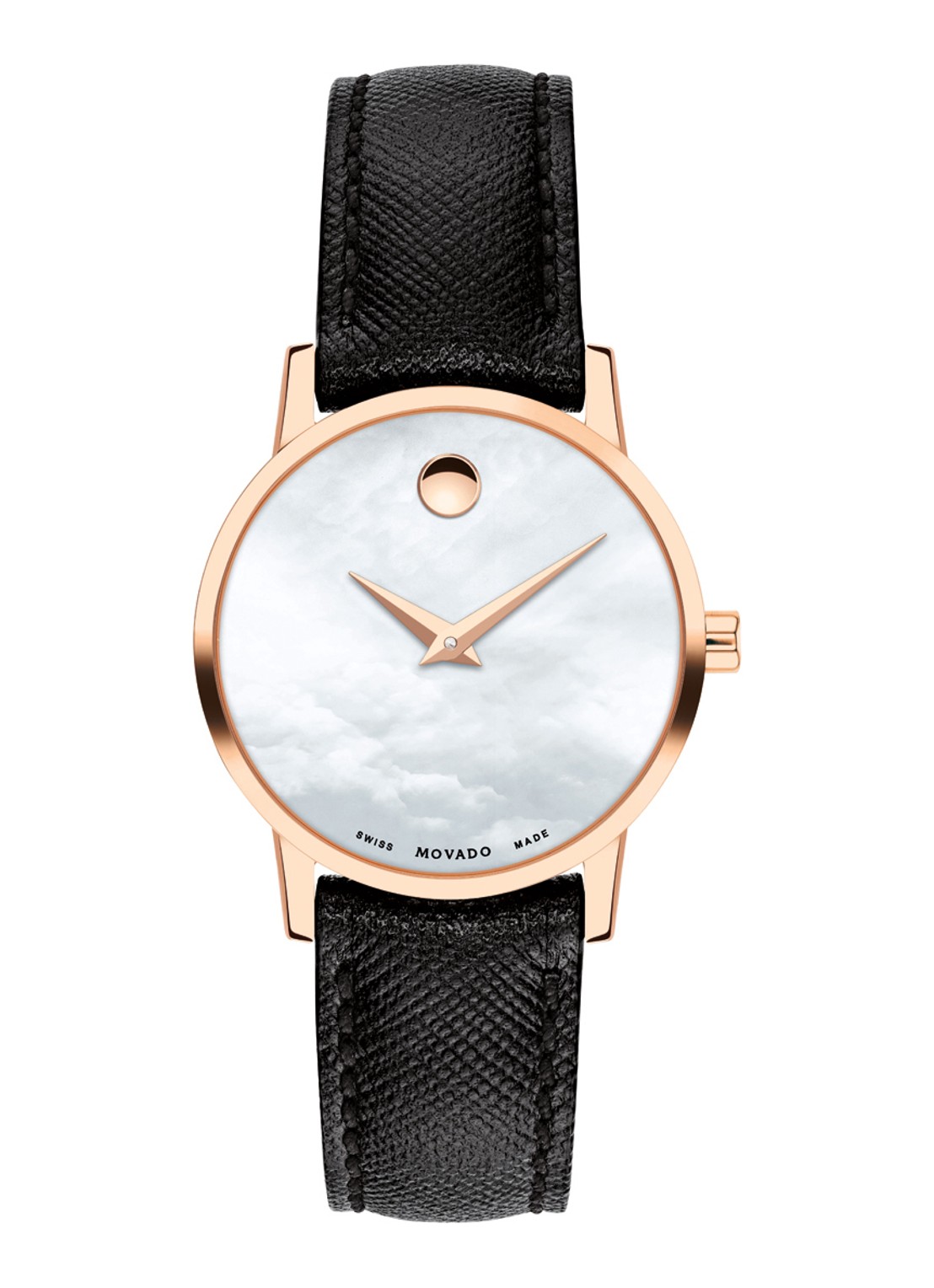 Movado Horloge Museum Classic 0607424 - voorkant roségoud