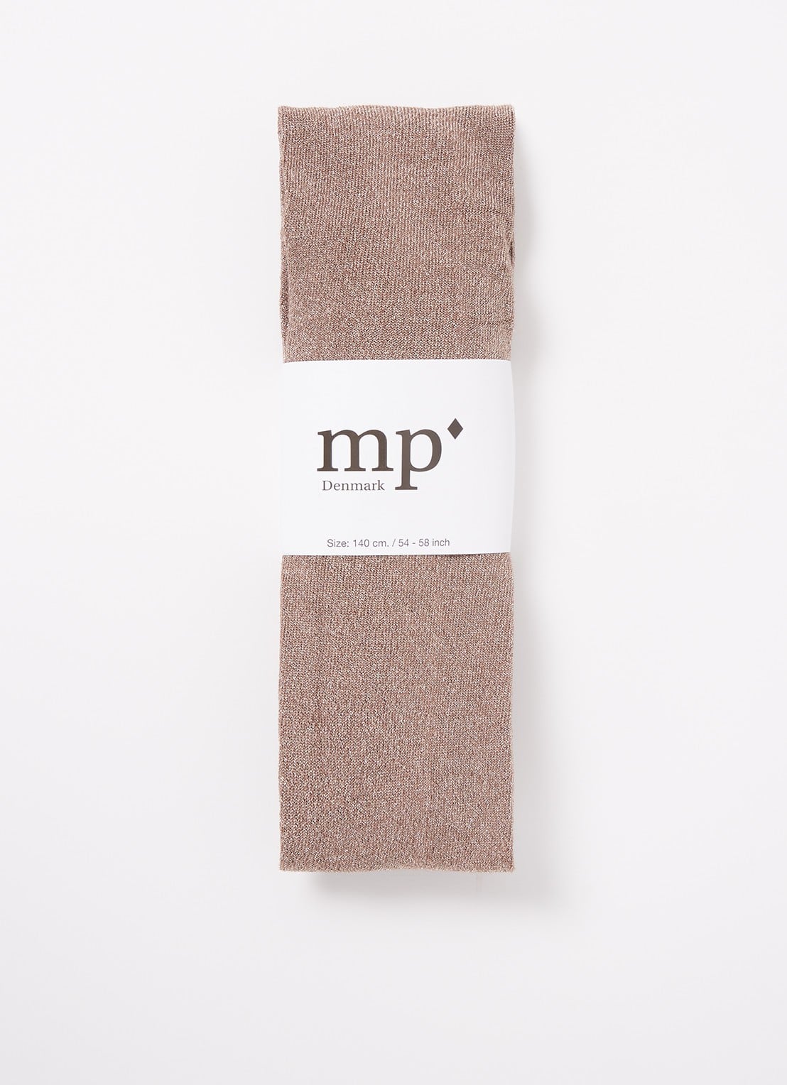 mp Denmark Maillot in katoenblend met lurex - voorkant 2 taupe