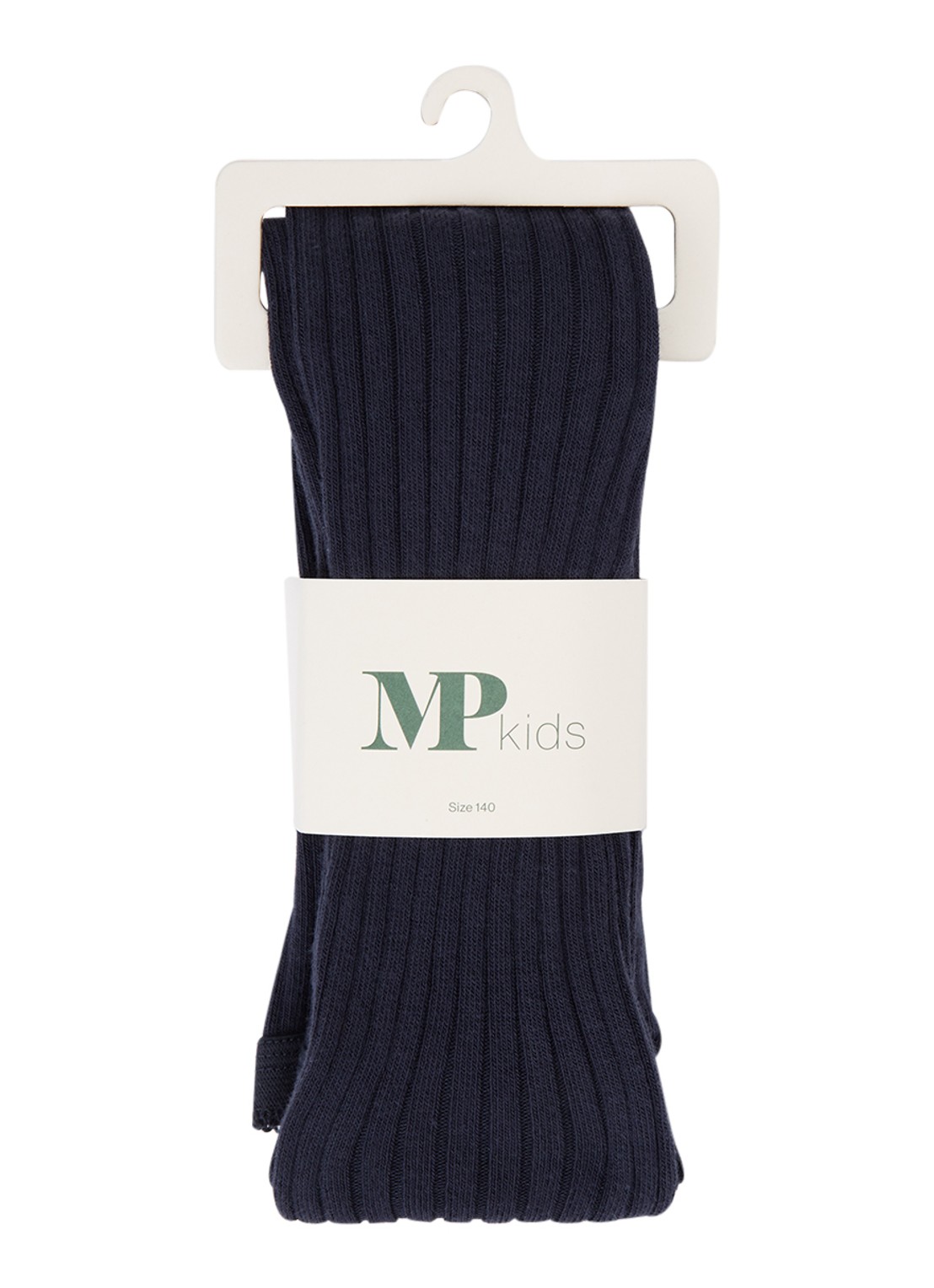 mp Denmark Ribgebreide maillot in katoenblend - voorkant 2 donkerblauw