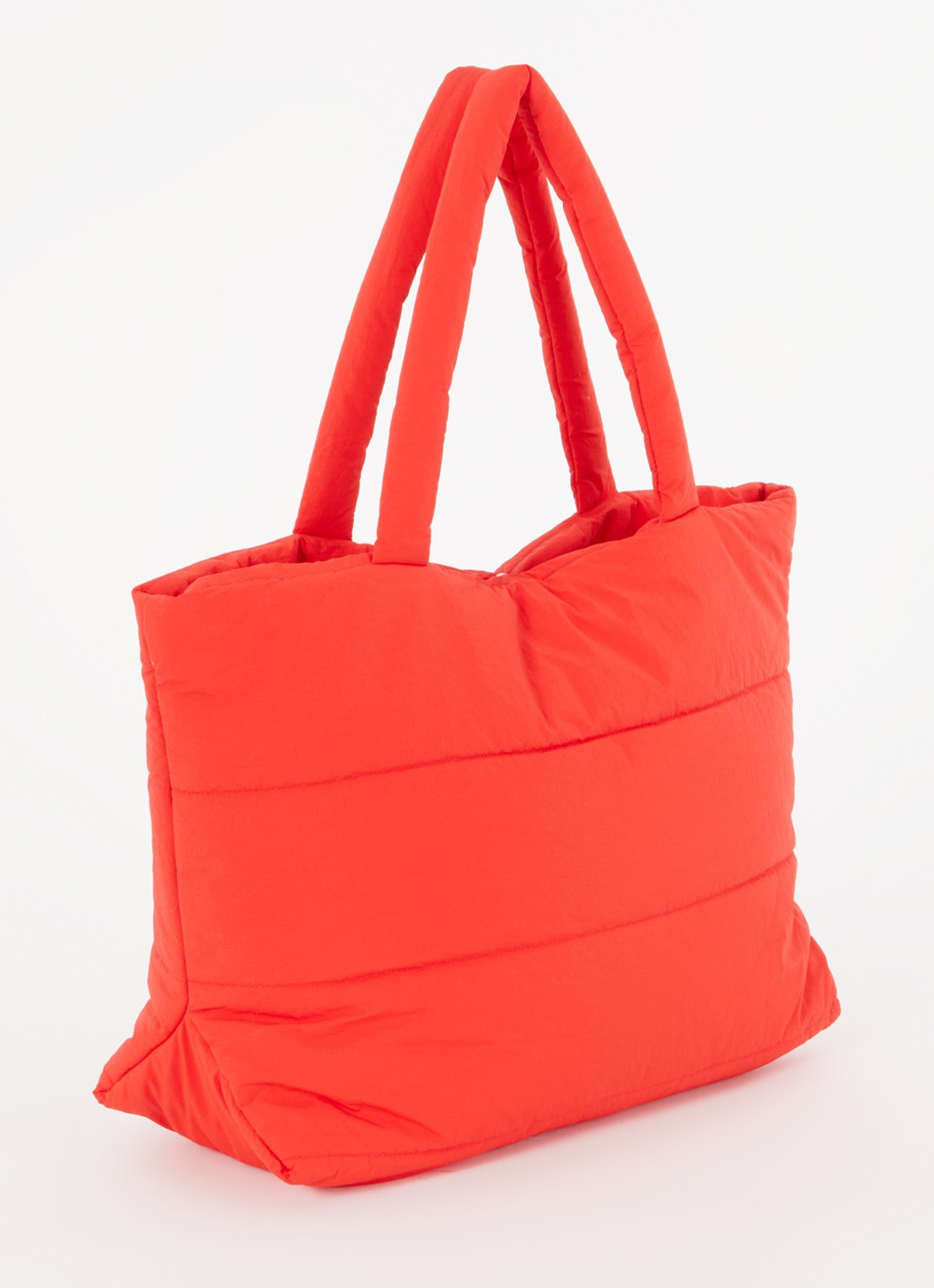 MSCH Copenhagen Gewatteerde shopper met logo - achterkant 4 rood