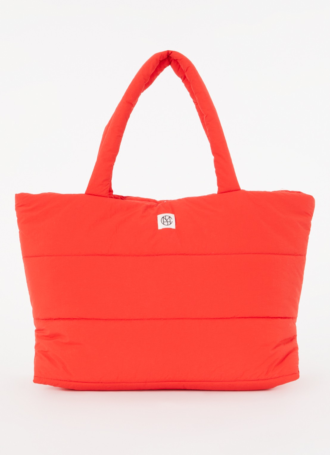 MSCH Copenhagen Gewatteerde shopper met logo - voorkant rood
