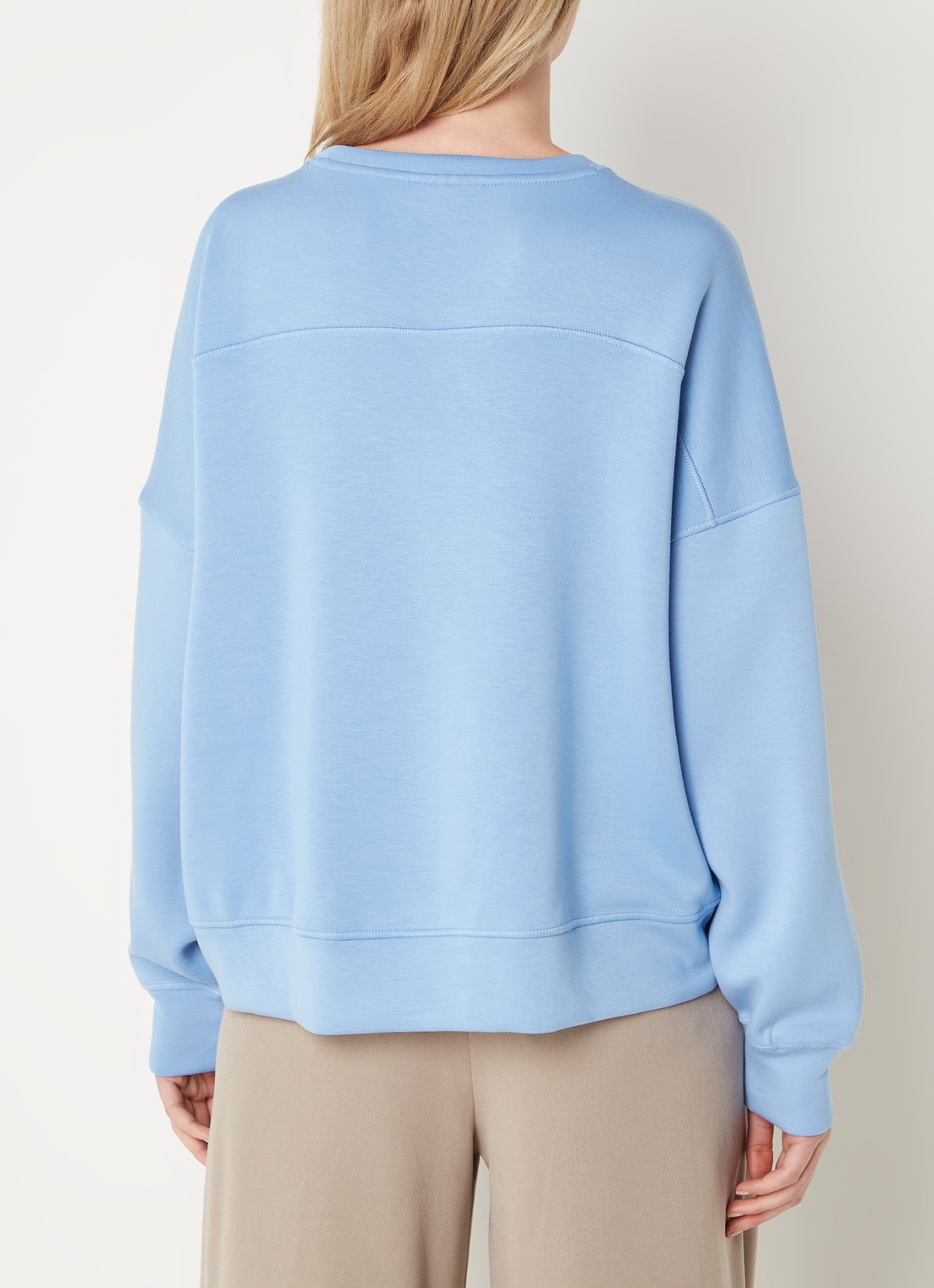 MSCH Copenhagen Ima sweater met stretch - achterkant 3 blauw