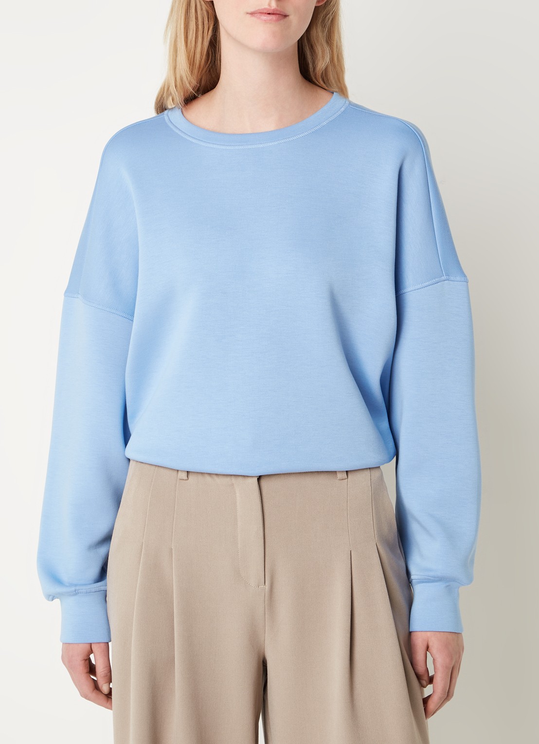 MSCH Copenhagen Ima sweater met stretch - detail 4 blauw