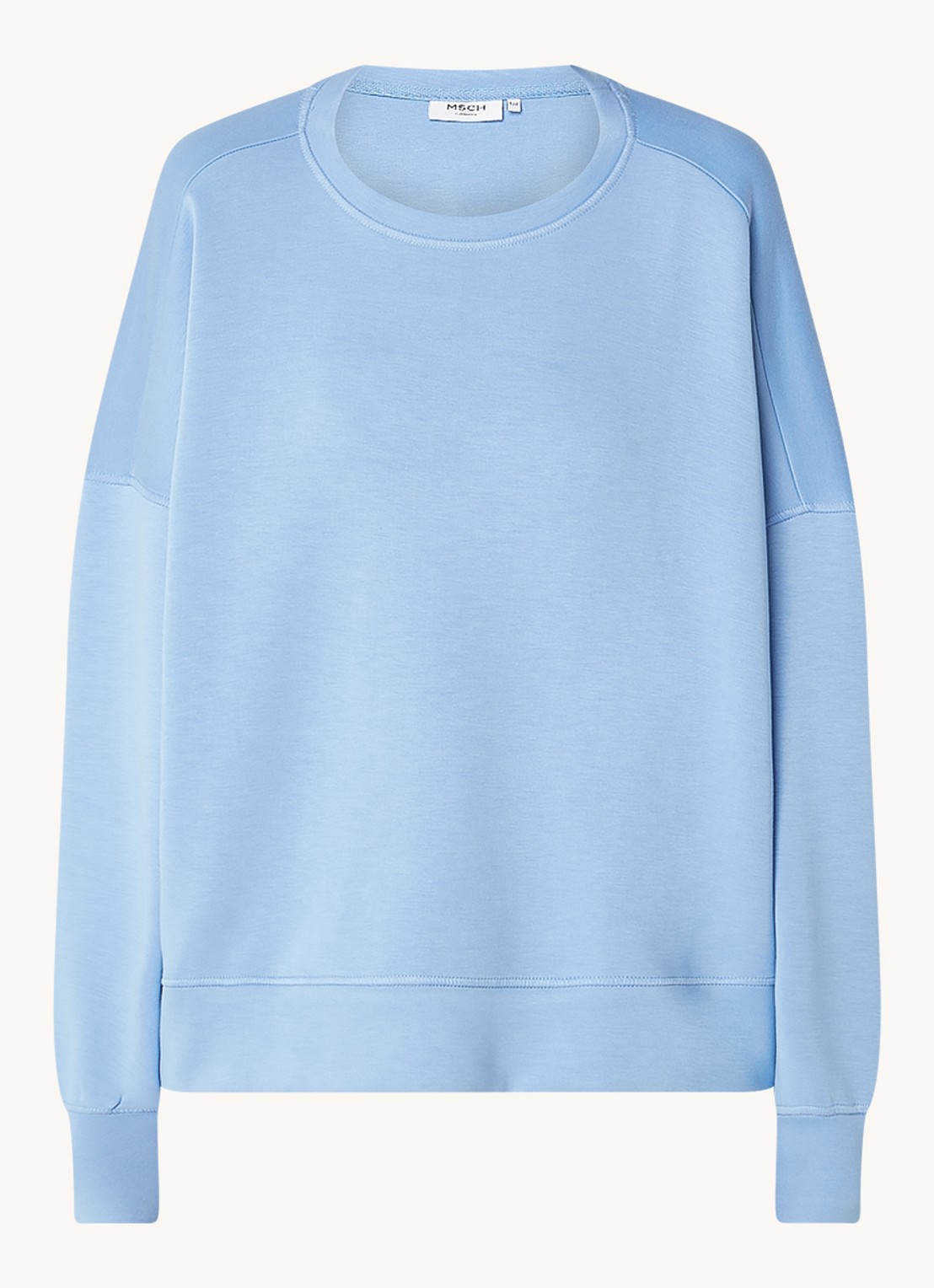 MSCH Copenhagen Ima sweater met stretch - voorkant blauw