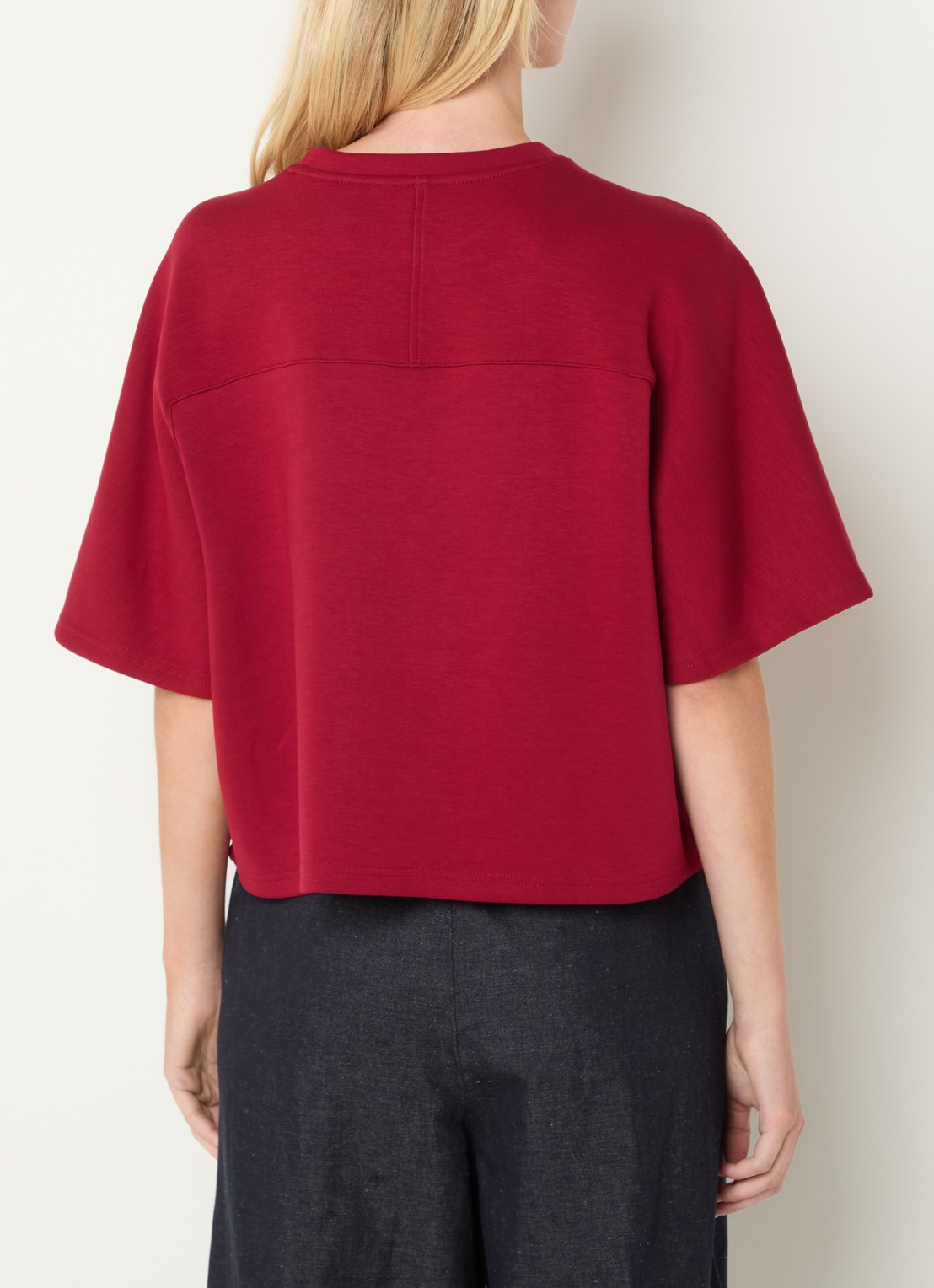 MSCH Copenhagen Maelee T-shirt met ronde hals - achterkant 2 steenrood
