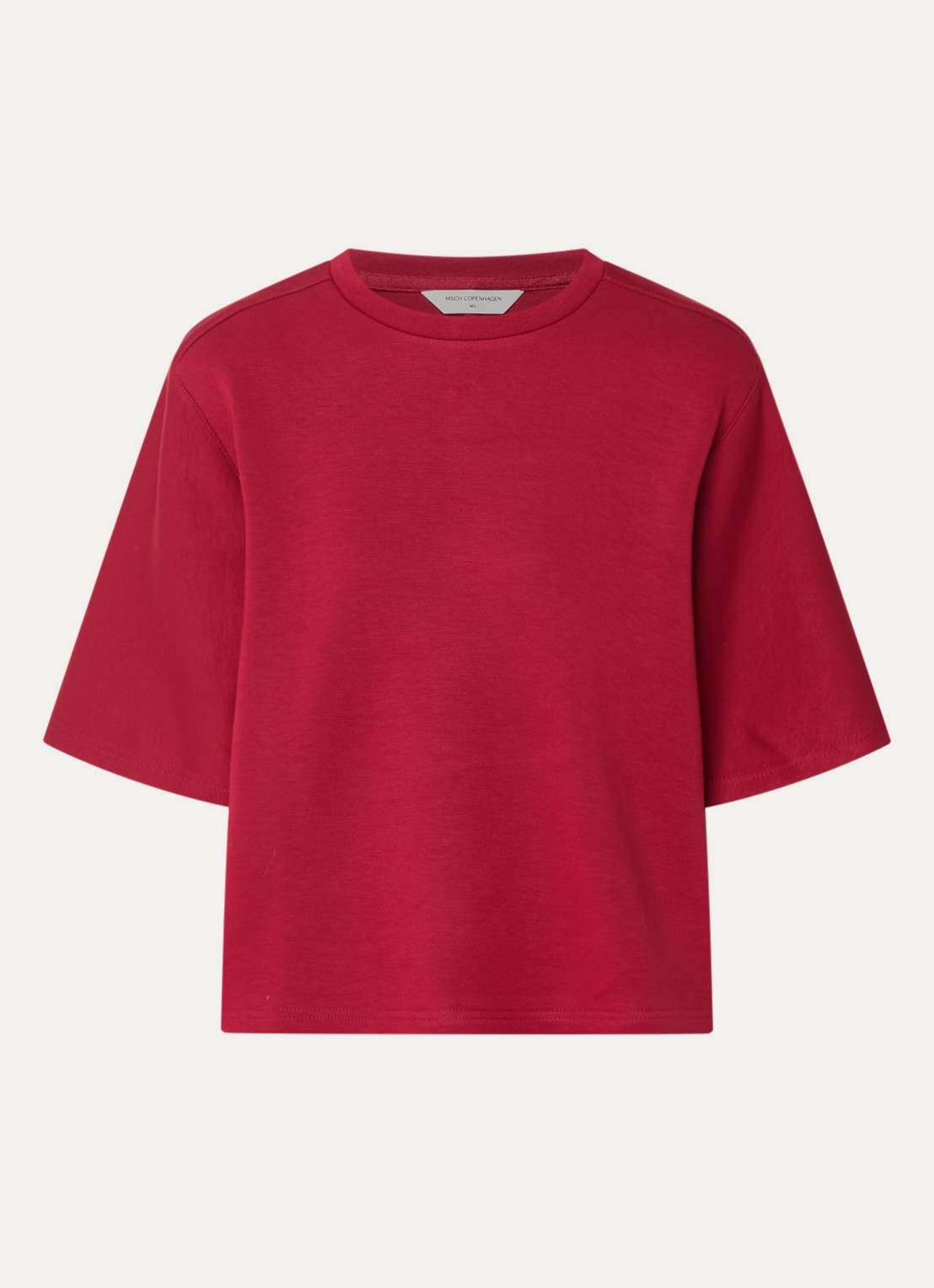 MSCH Copenhagen Maelee T-shirt met ronde hals - voorkant 3 steenrood