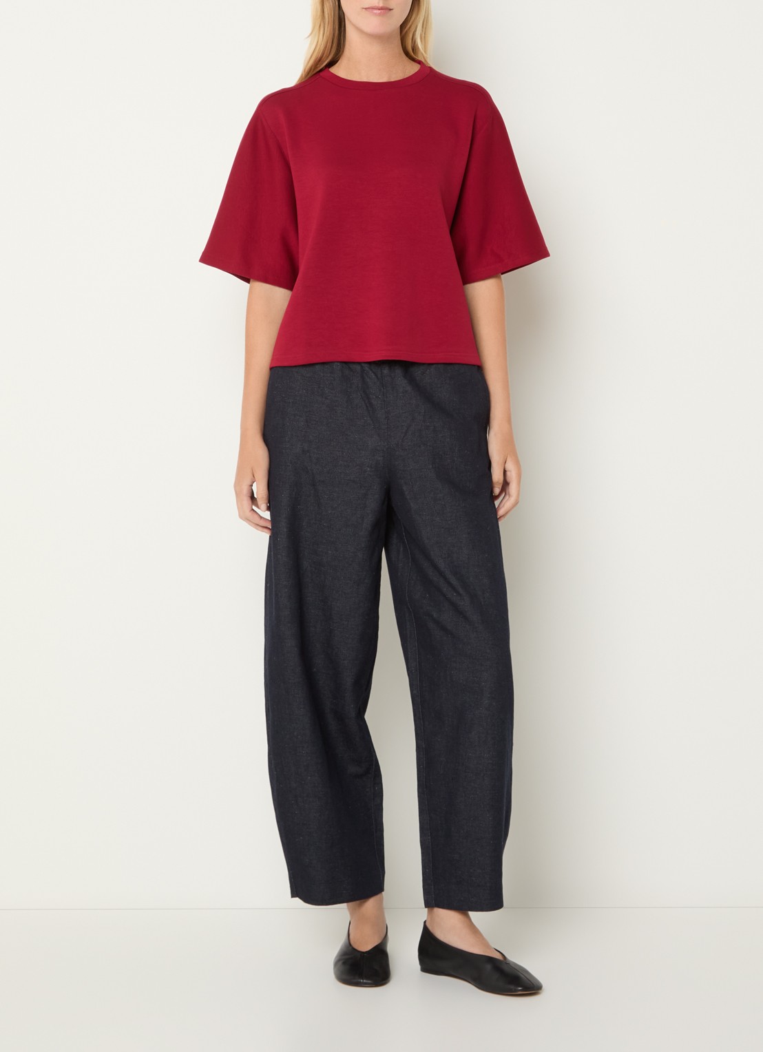 MSCH Copenhagen Maelee T-shirt met ronde hals - voorkant 4 steenrood