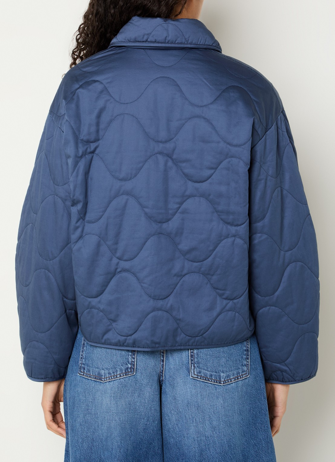 MSCH Copenhagen MISCHChista jack met steekzakken - achterkant 3 blauw