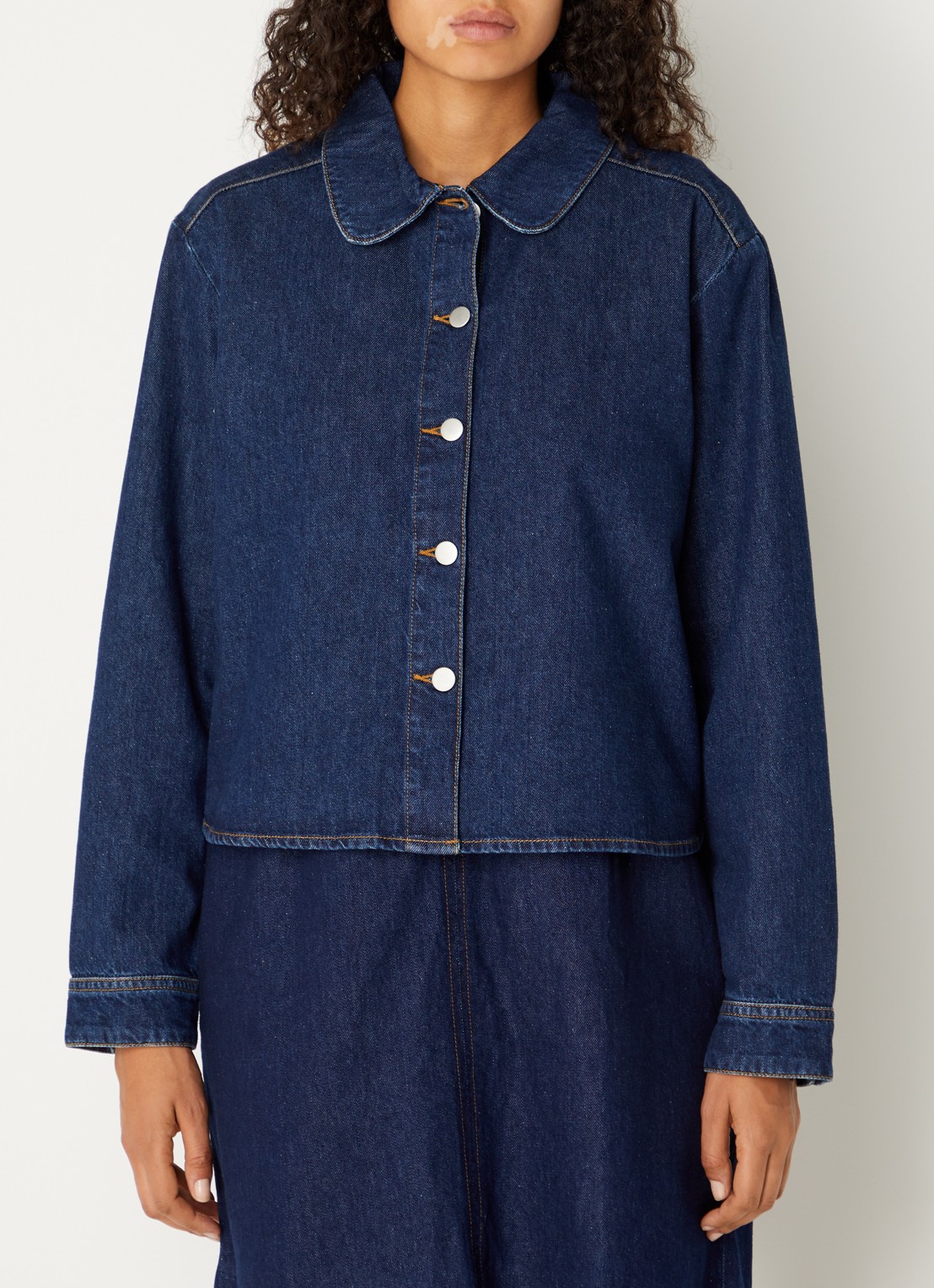 MSCH Copenhagen MSCHAdna blouse van denim - detail indigo