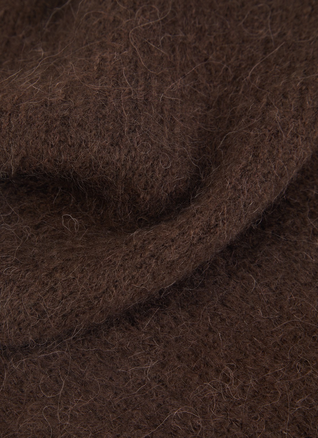 MSCH Copenhagen MSCHBondie Hope sjaal in alpaca wolblend 140 x 50 cm - detail 3 bruin